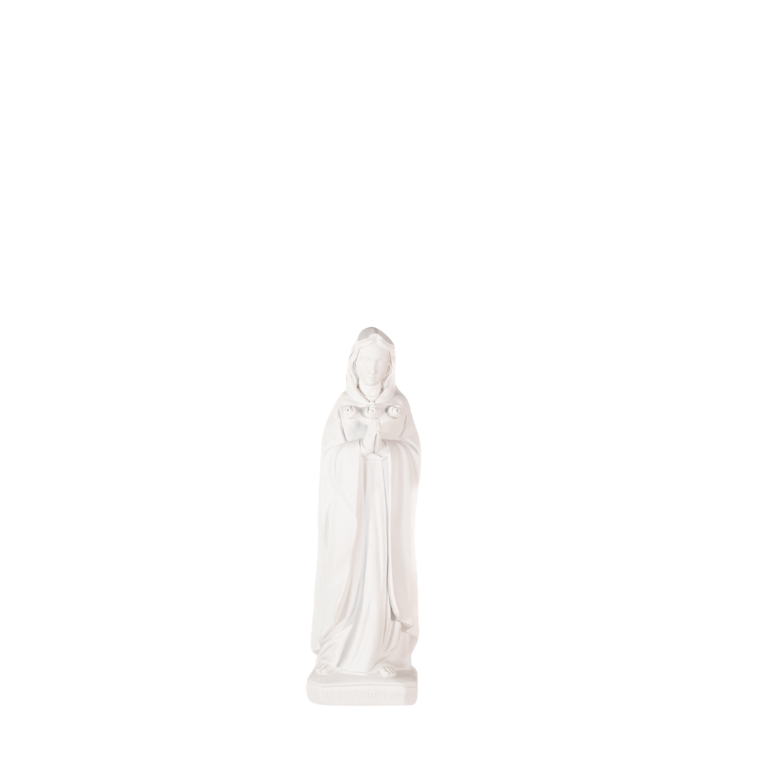 Estatua de la Virgen María Rosa Mística Blanca de The Faith Gift Shop - Fabricada en Italia - Nuestra colección Toscana - Maria Rosa Mistica Blanca