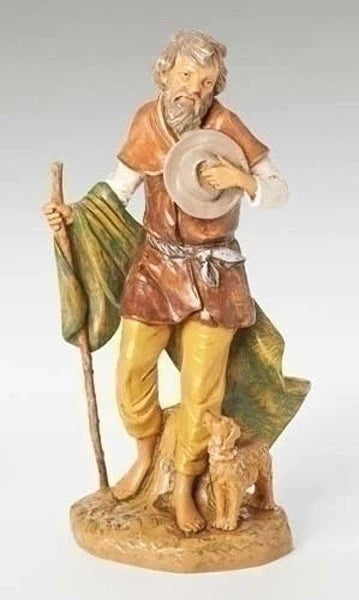 Abraham, anciano con perro, 12" Fontanini