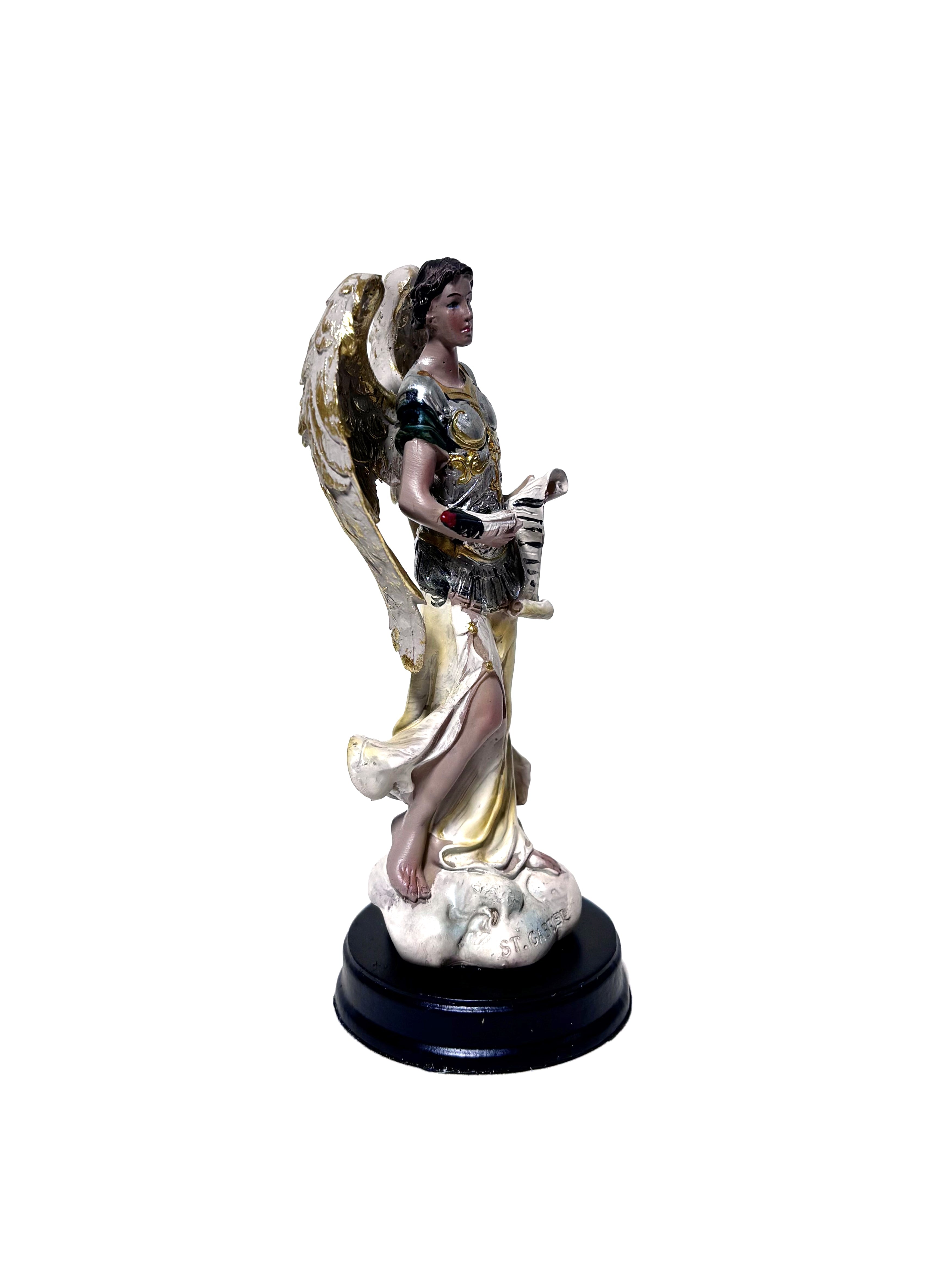 Estatua religiosa de San Gabriel Arcángel 5" de altura