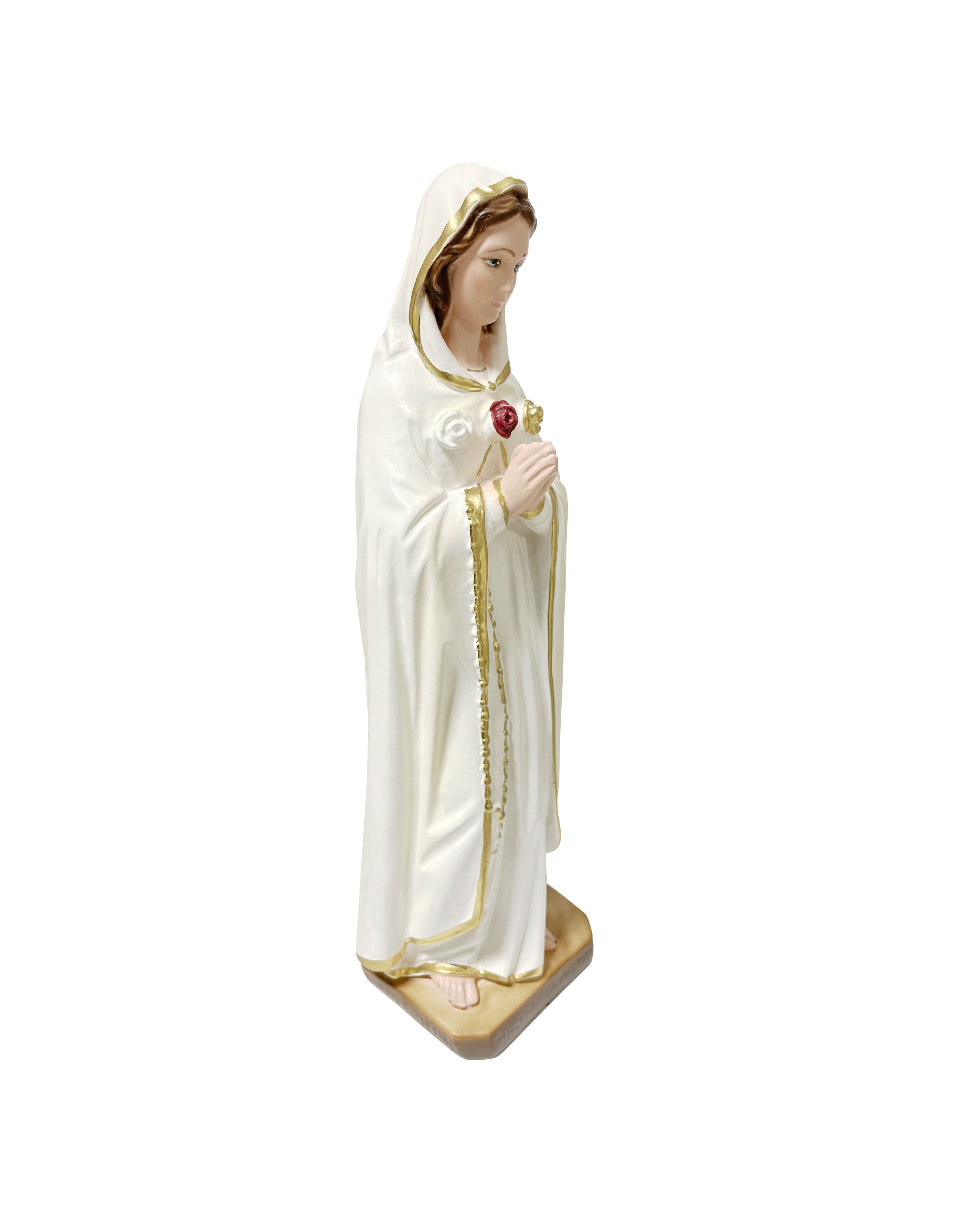 Estatua religiosa de Nuestra Señora de la Rosa Mística 12" de altura