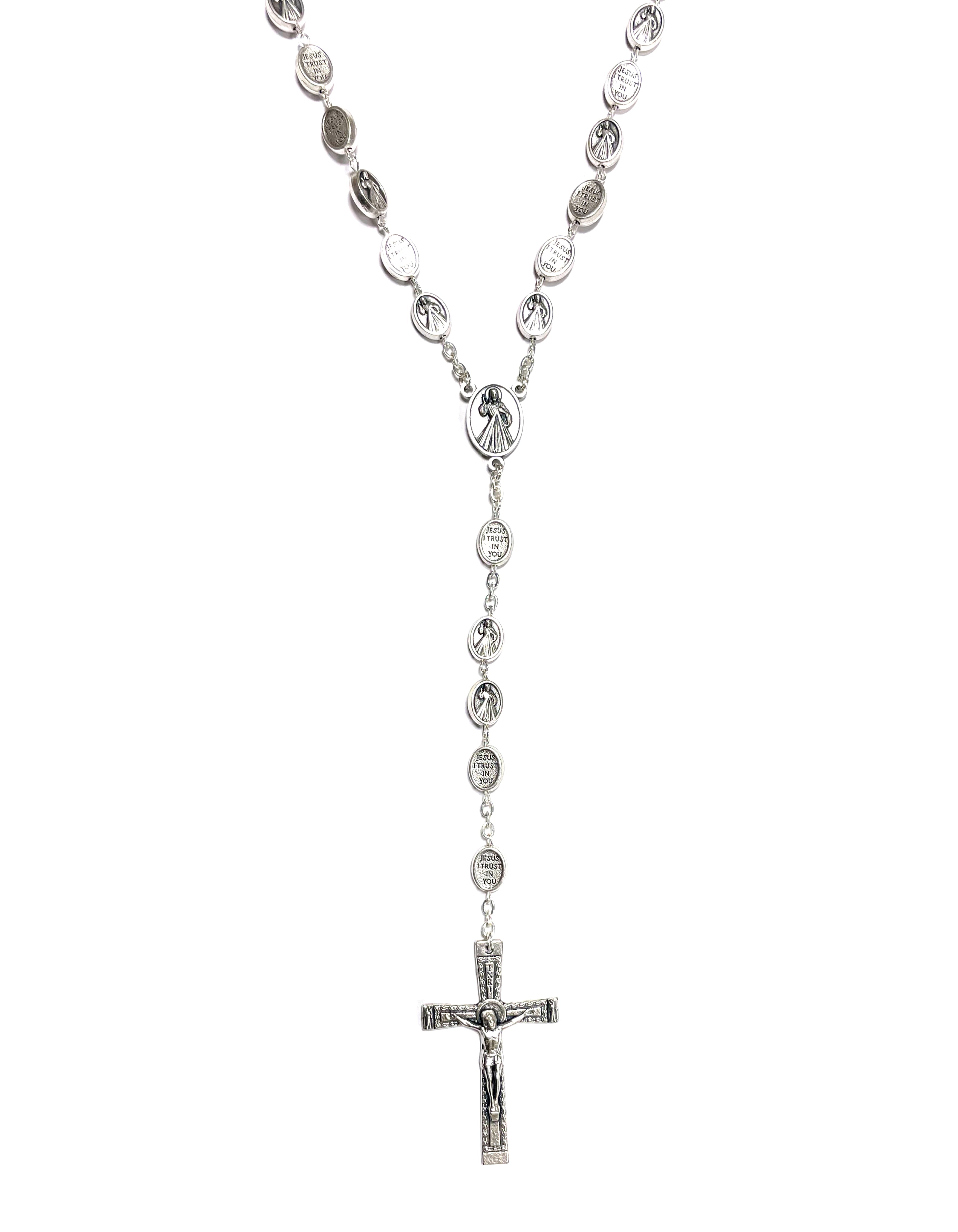 Rosario con cuentas de medallas de la Divina Misericordia