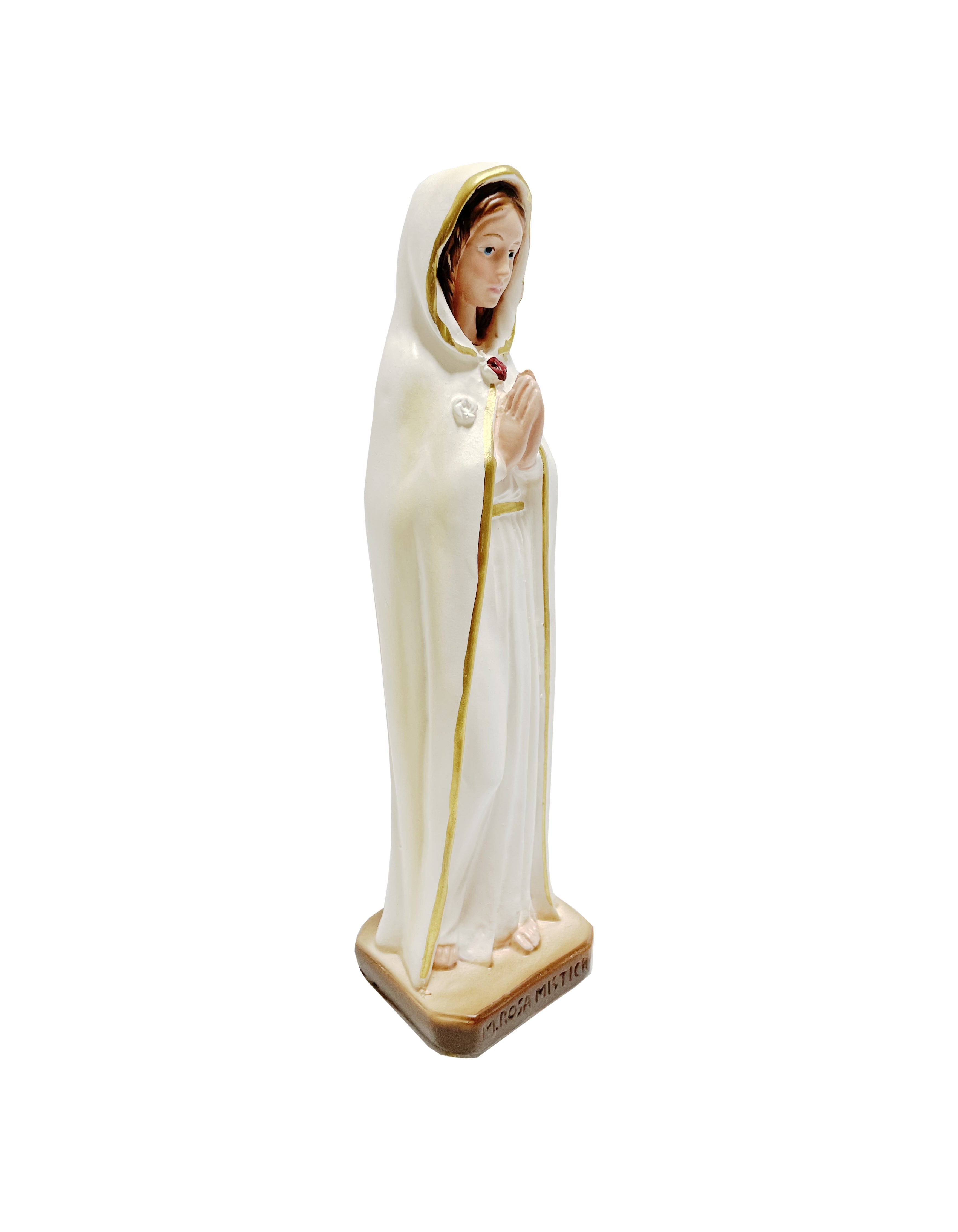 Estatua religiosa de Nuestra Señora de la Rosa Mística 8,5" de altura