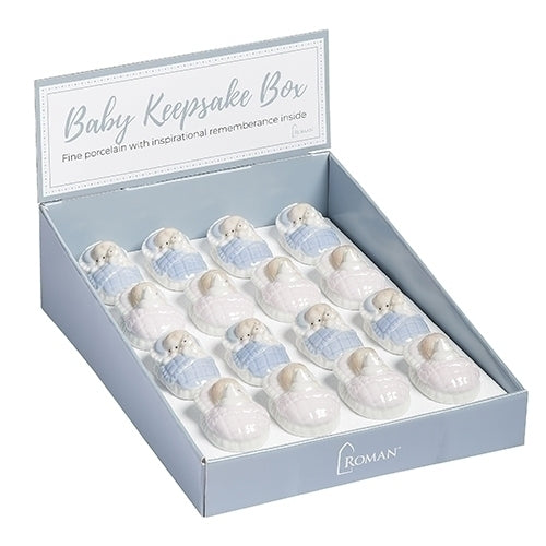 Caja de rosario para niña de 1,5" de alto 
