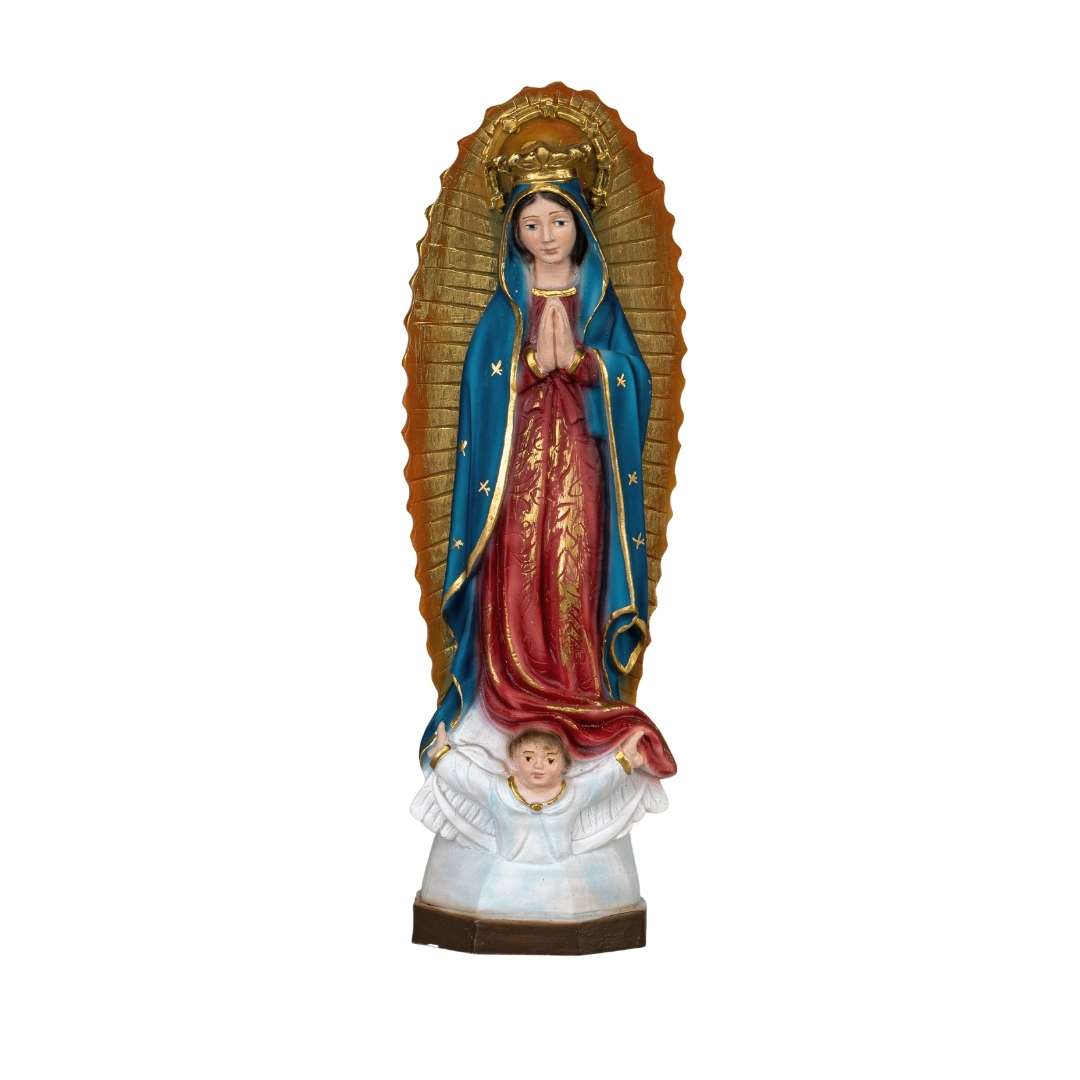 Estatua de Nuestra Señora de Guadalupe de The Faith Gift Shop - Pintada a mano en Italia - Nuestra colección de Toscana - Estatua de La Virgen de Guadalupe