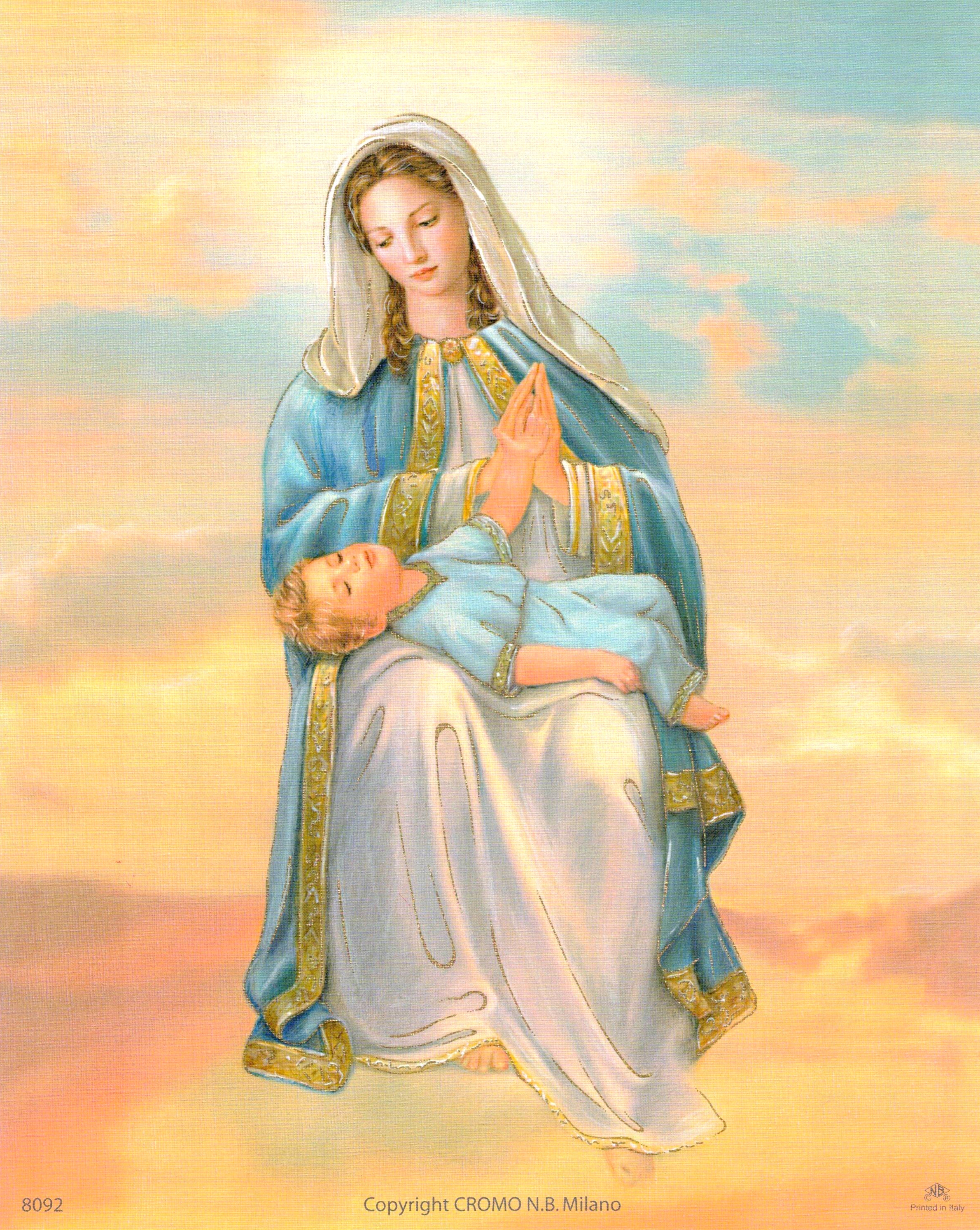 Arte religioso para pared, impresión laminada, sin marco, papel decorativo artístico de 8" x 10"