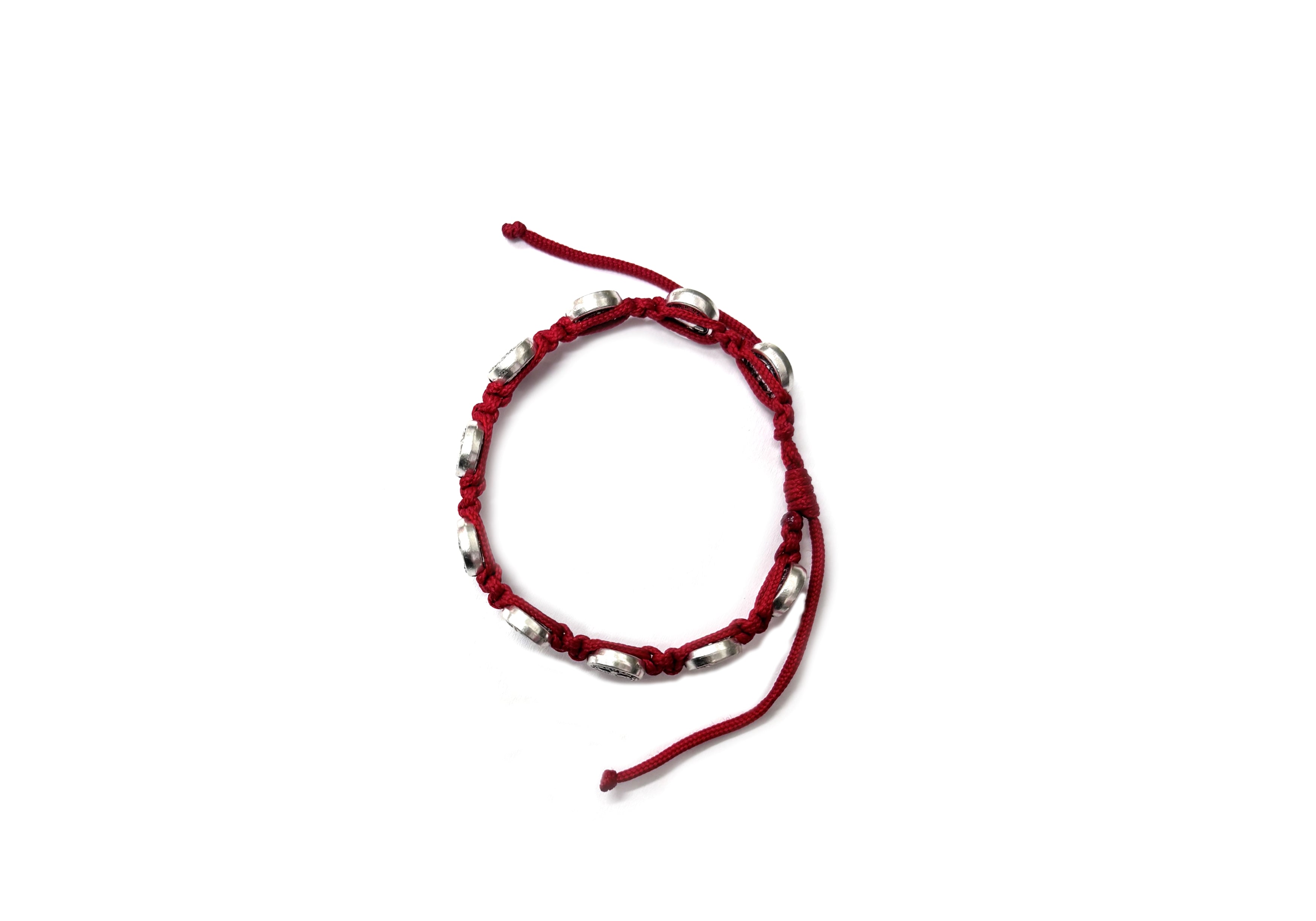 Pulsera cordón y medallas San Benito