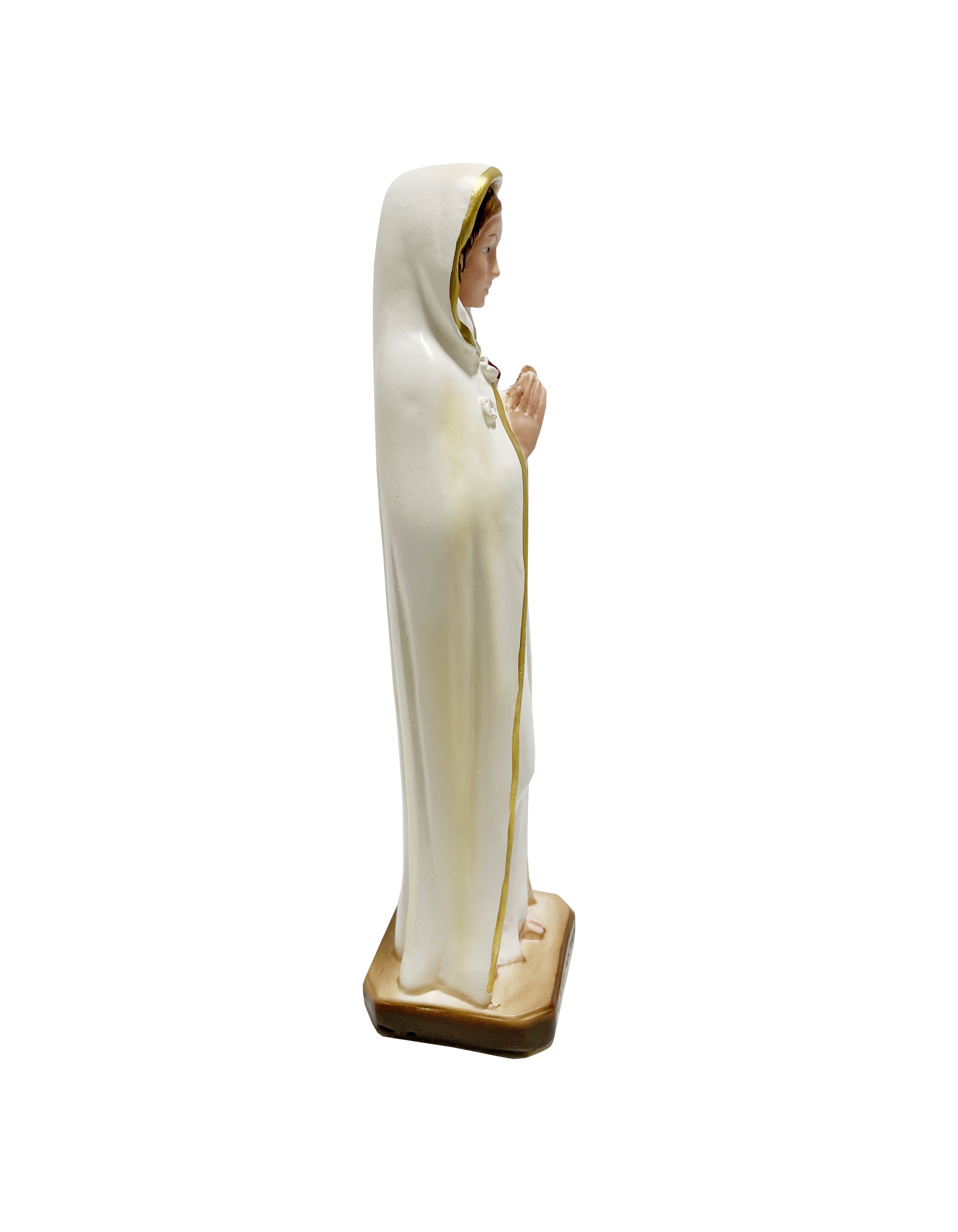 Estatua religiosa de Nuestra Señora de la Rosa Mística 8,5" de altura