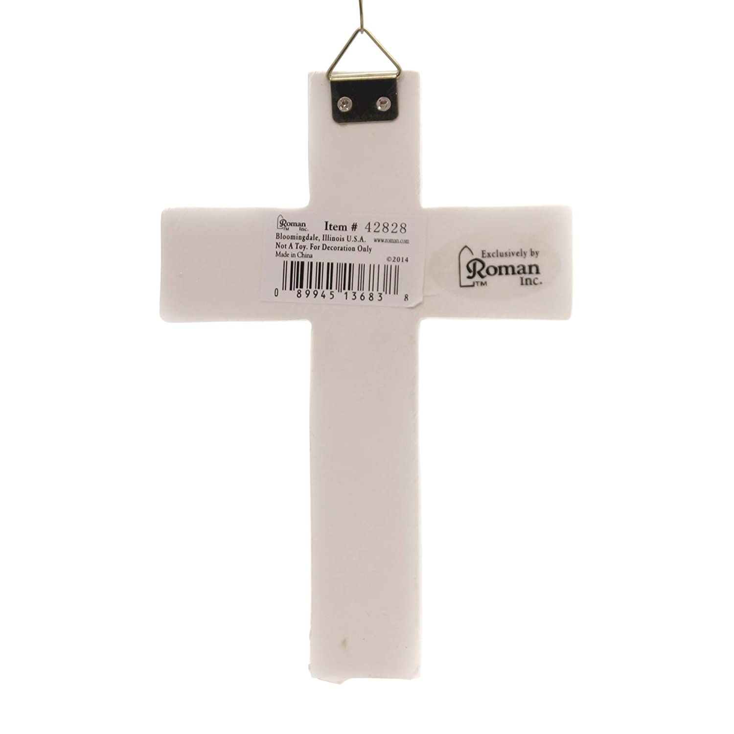 6.5"H BAPTISM BOY WALL CROSS
