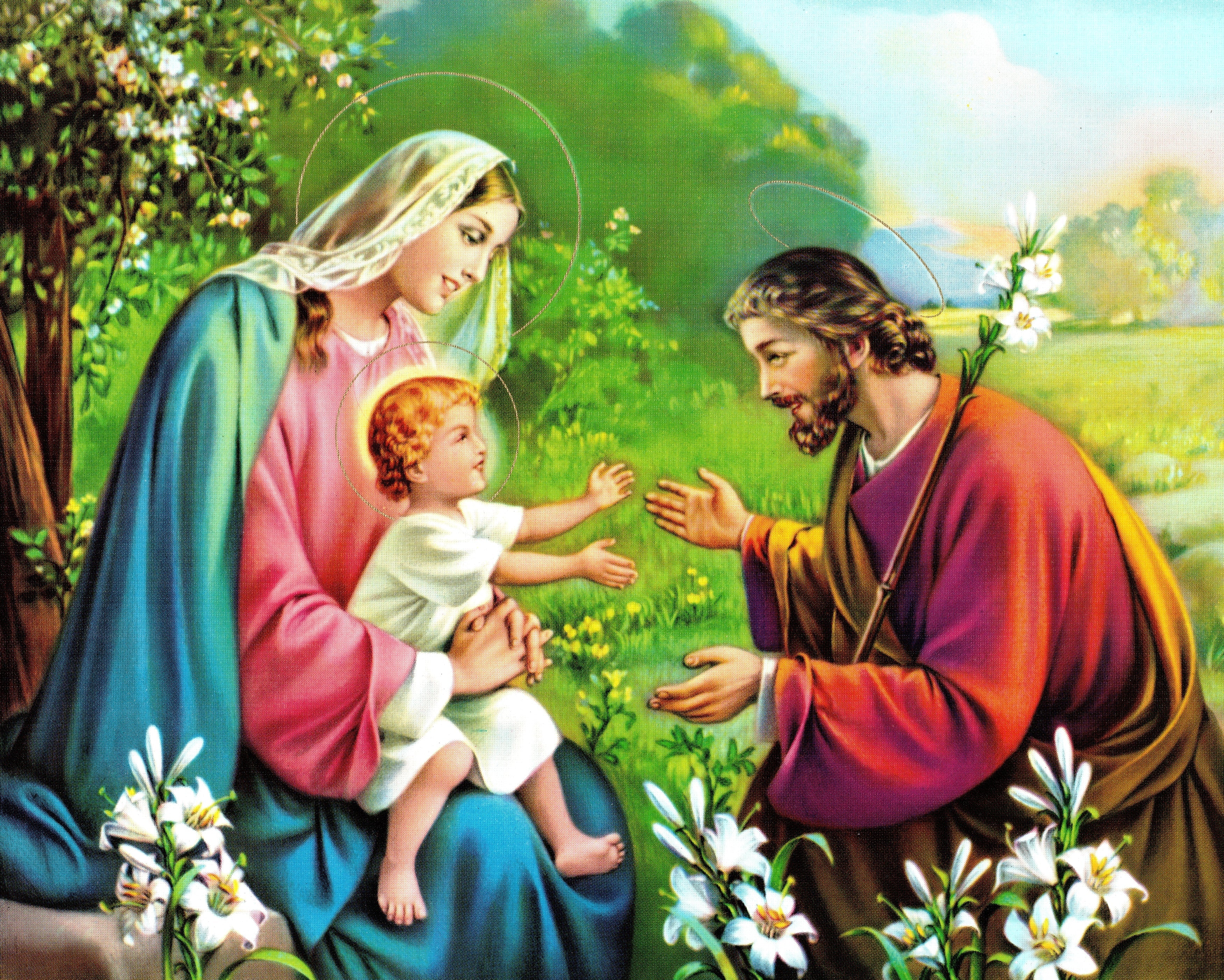 Arte religioso para pared, impresión laminada, sin marco, papel decorativo artístico de 8" x 10"