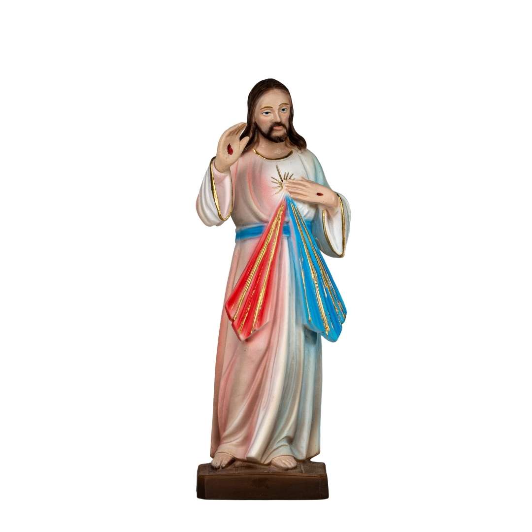 Estatua de la Divina Misericordia de The Faith Gift Shop - Pintada a mano en Italia - Nuestra colección de Toscana - Imagen de la Divina Misericordia