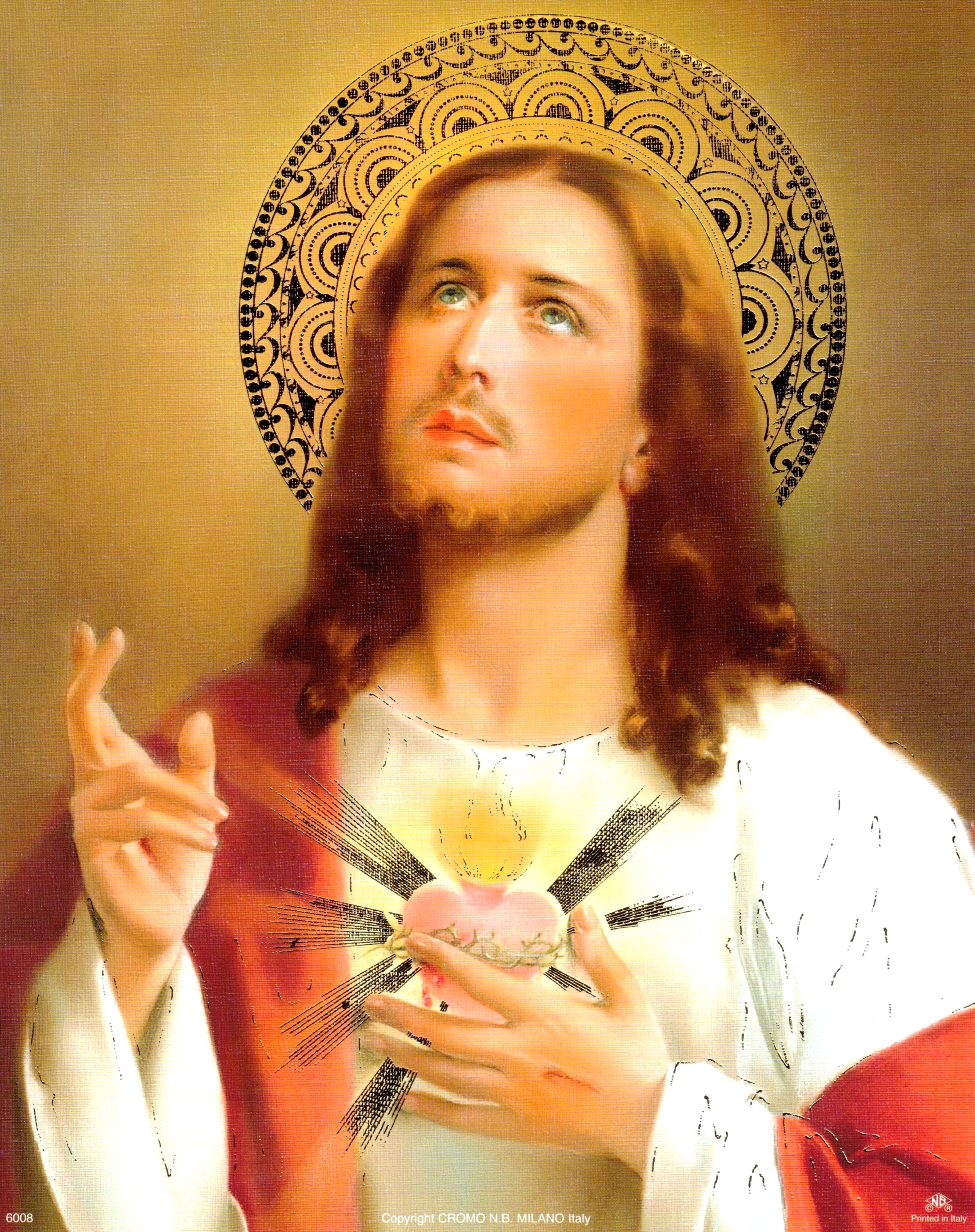 Arte religioso para pared, impresión laminada, sin marco, papel decorativo artístico de 8" x 10"