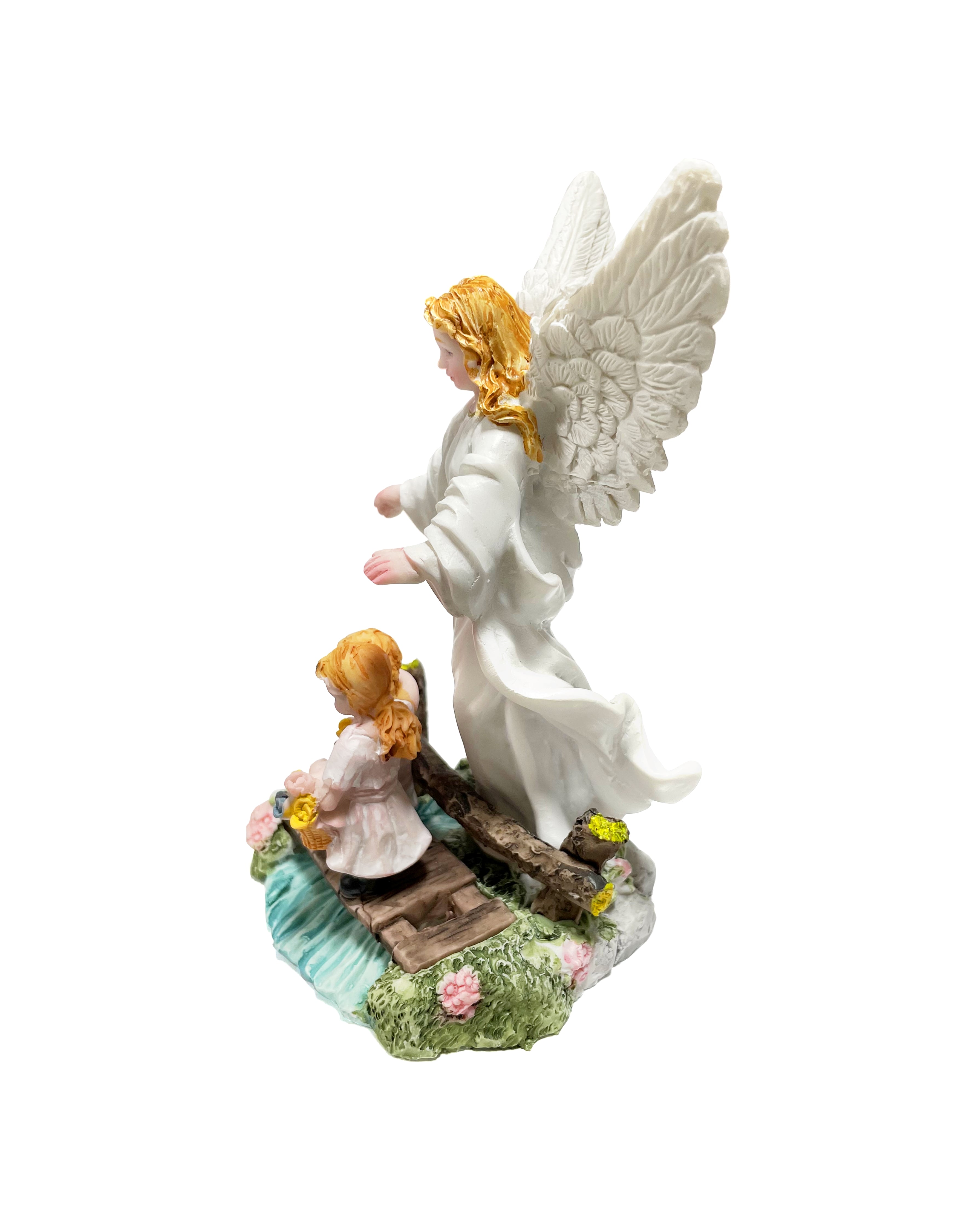 Estatua religiosa del Ángel de la Guarda de 5" de altura