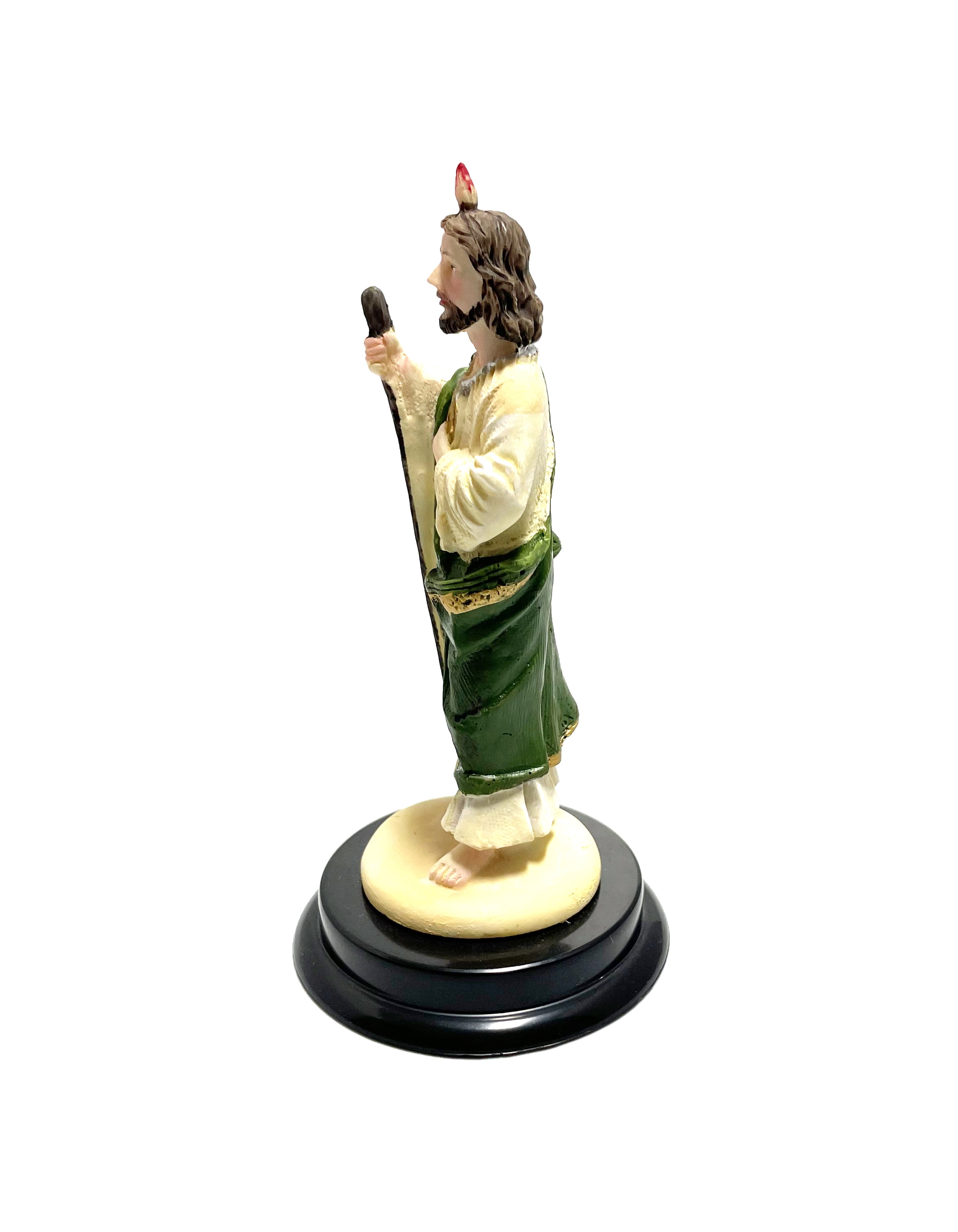 Estatua religiosa de San Judas Tadeo de 5" de altura