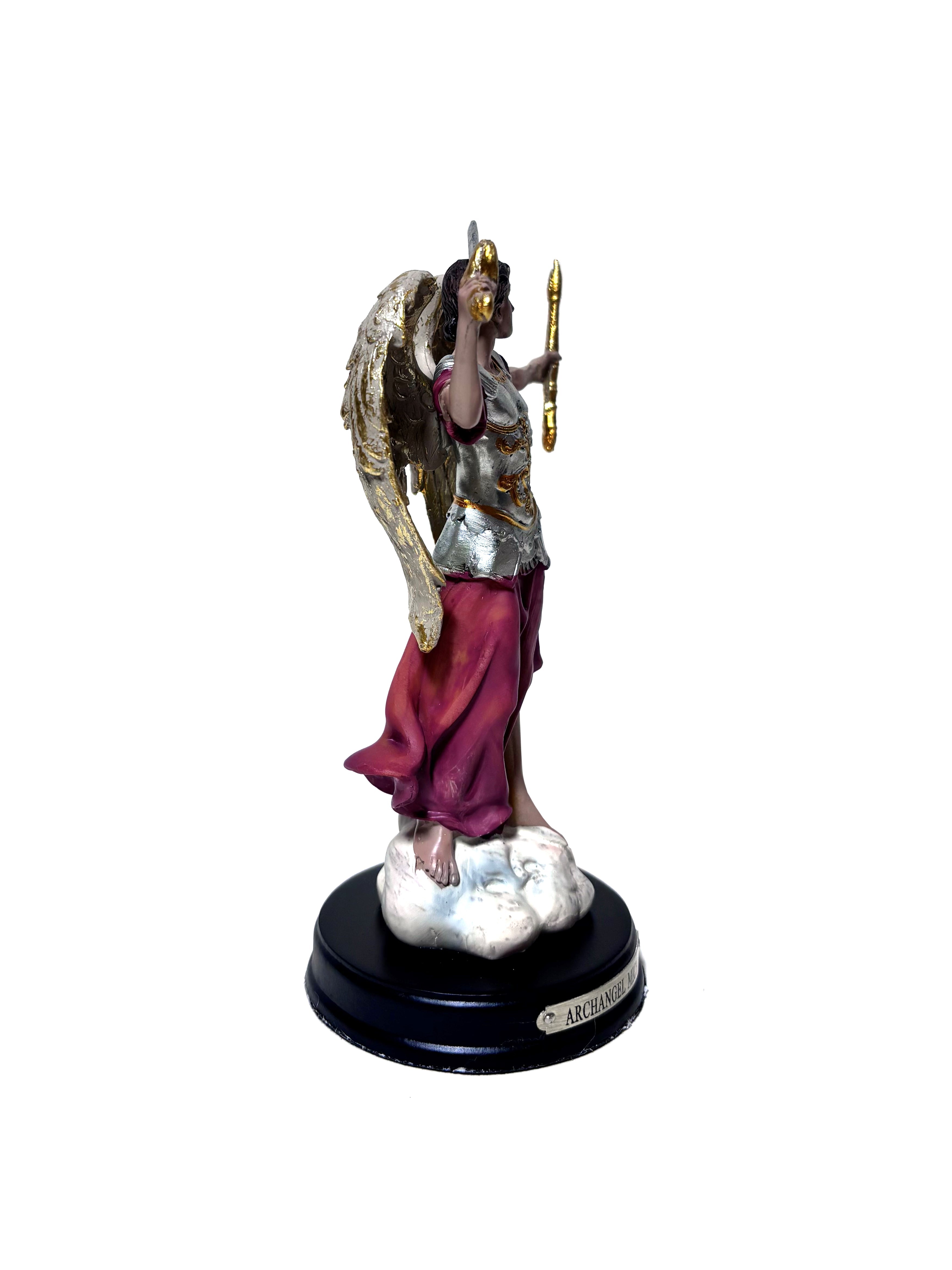 Estatua religiosa de San Miguel Arcángel de 5" de altura