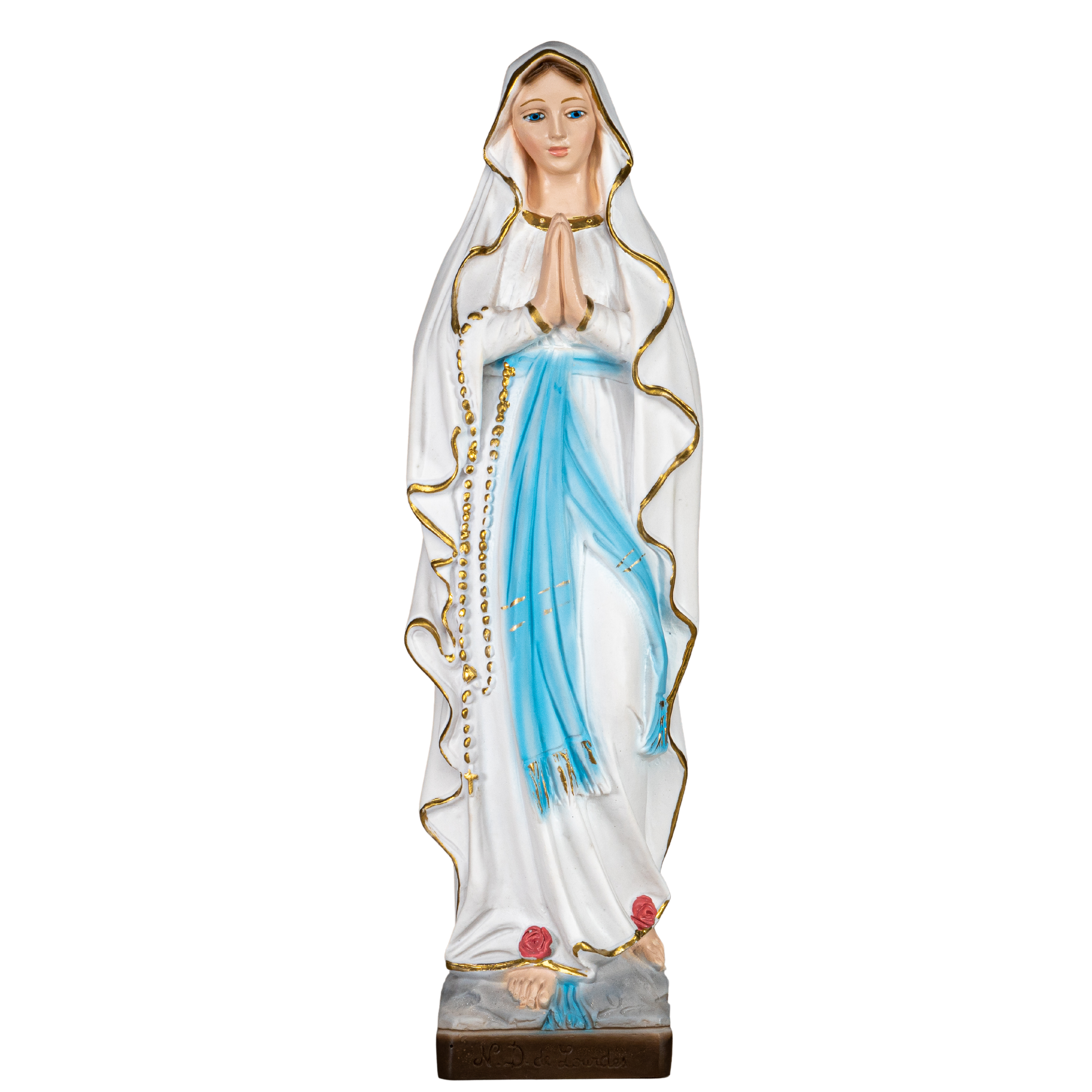 La tienda de regalos de la fe Nuestra Señora de Lourdes - Pintada a mano en Italia - Nuestra colección de Toscana - Nuestra Señora de Lourdes