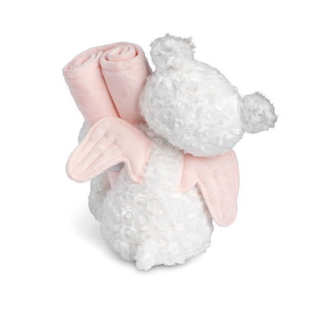 Ángel de la guarda, oso y manta