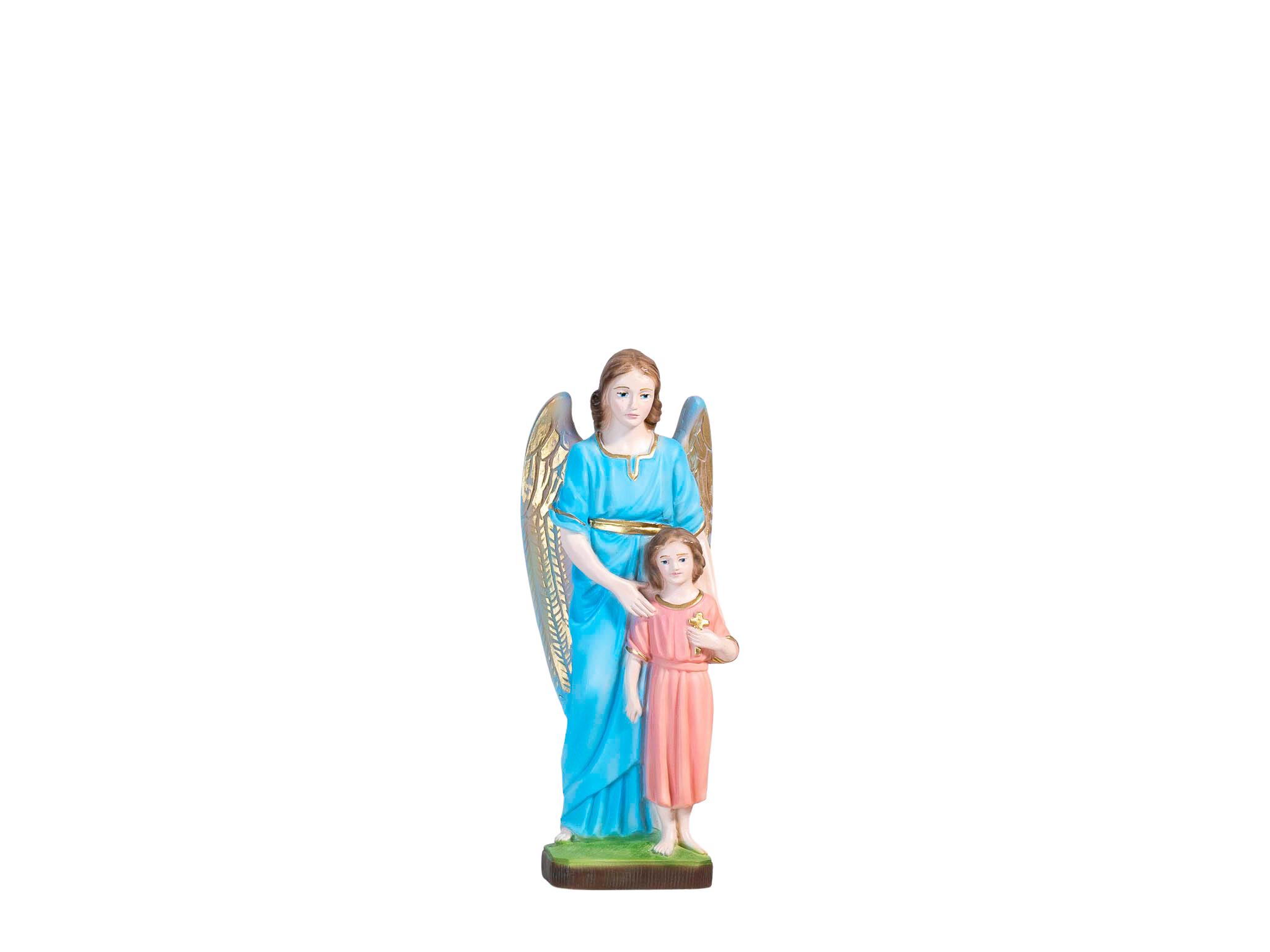 Estatua de los Ángeles Guardianes de The Faith Gift Shop - Pintada a mano en Italia - Nuestra colección de Toscana - Estatua del Angel de La Guarda