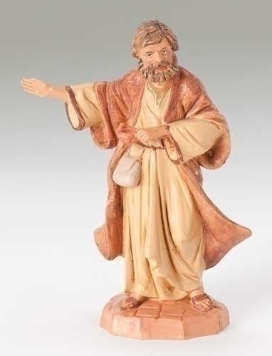 Figura de la Natividad de Tadeo el posadero. Fontanini de Roman