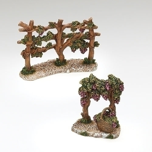 Fontanini	4.5"H 2PC Sset Vineyard Fences  fro  5" scale nativity figures