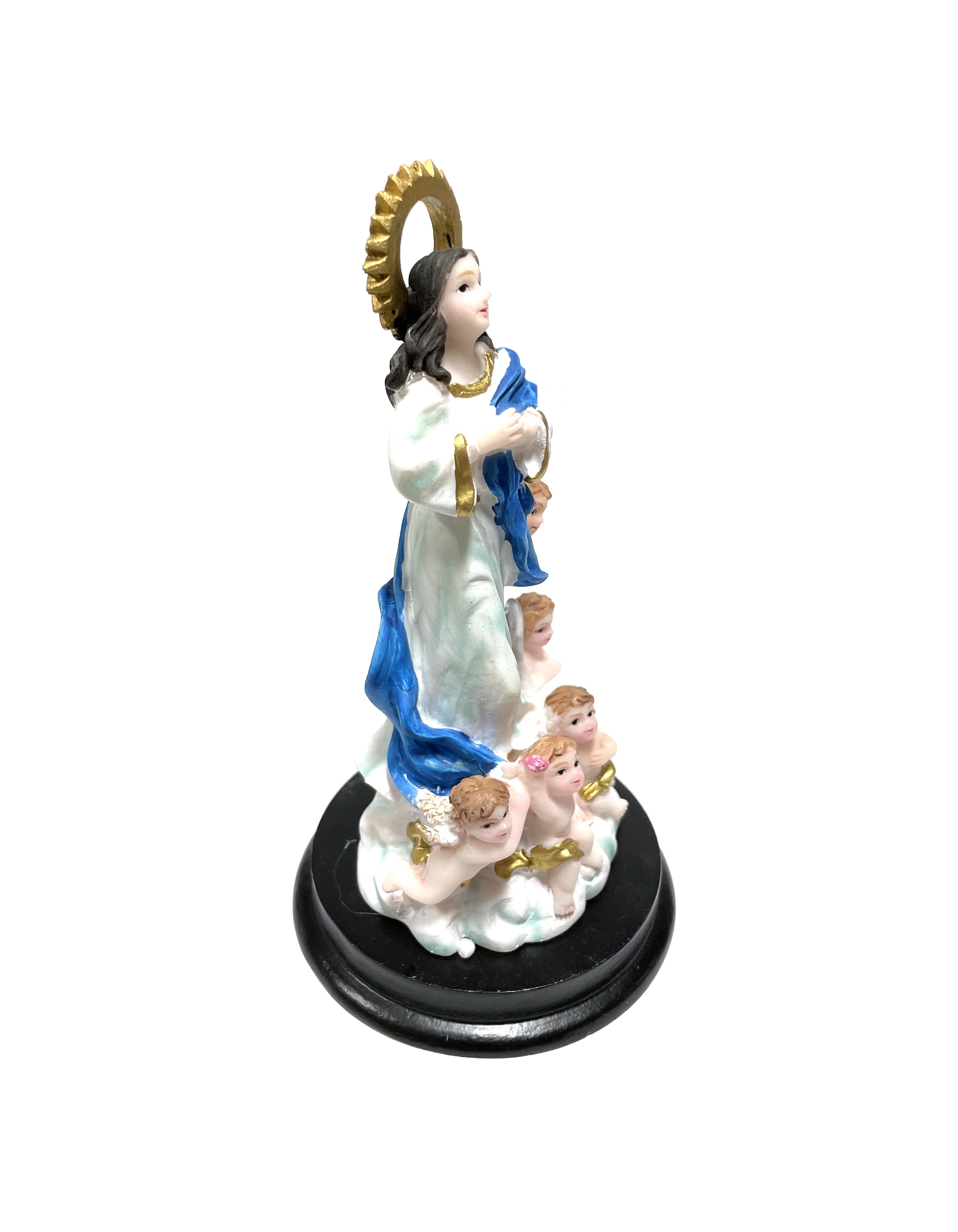 Estatua religiosa de Nuestra Señora de la Inmaculada Concepción de María 5" de altura