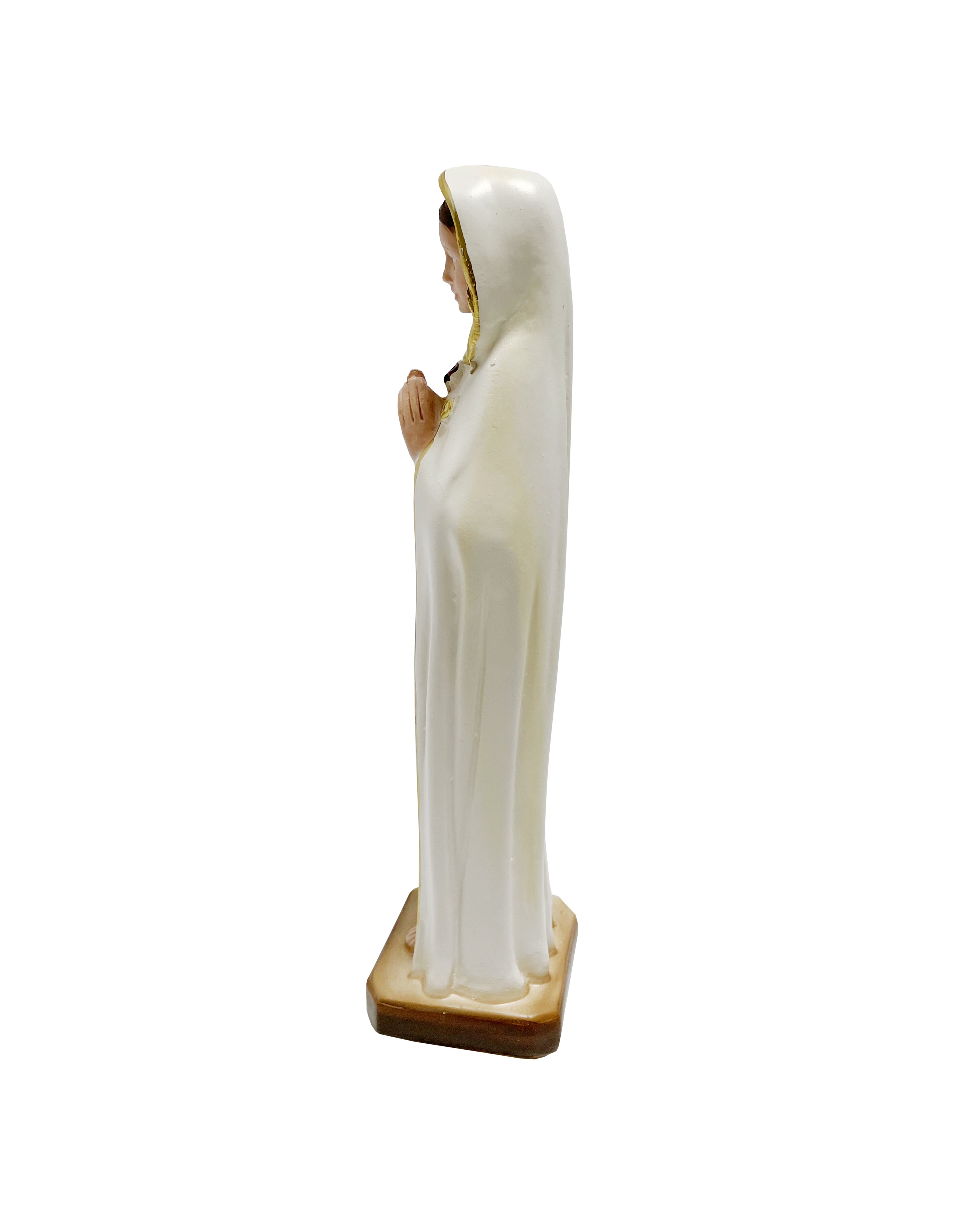 Estatua religiosa de Nuestra Señora de la Rosa Mística 8,5" de altura