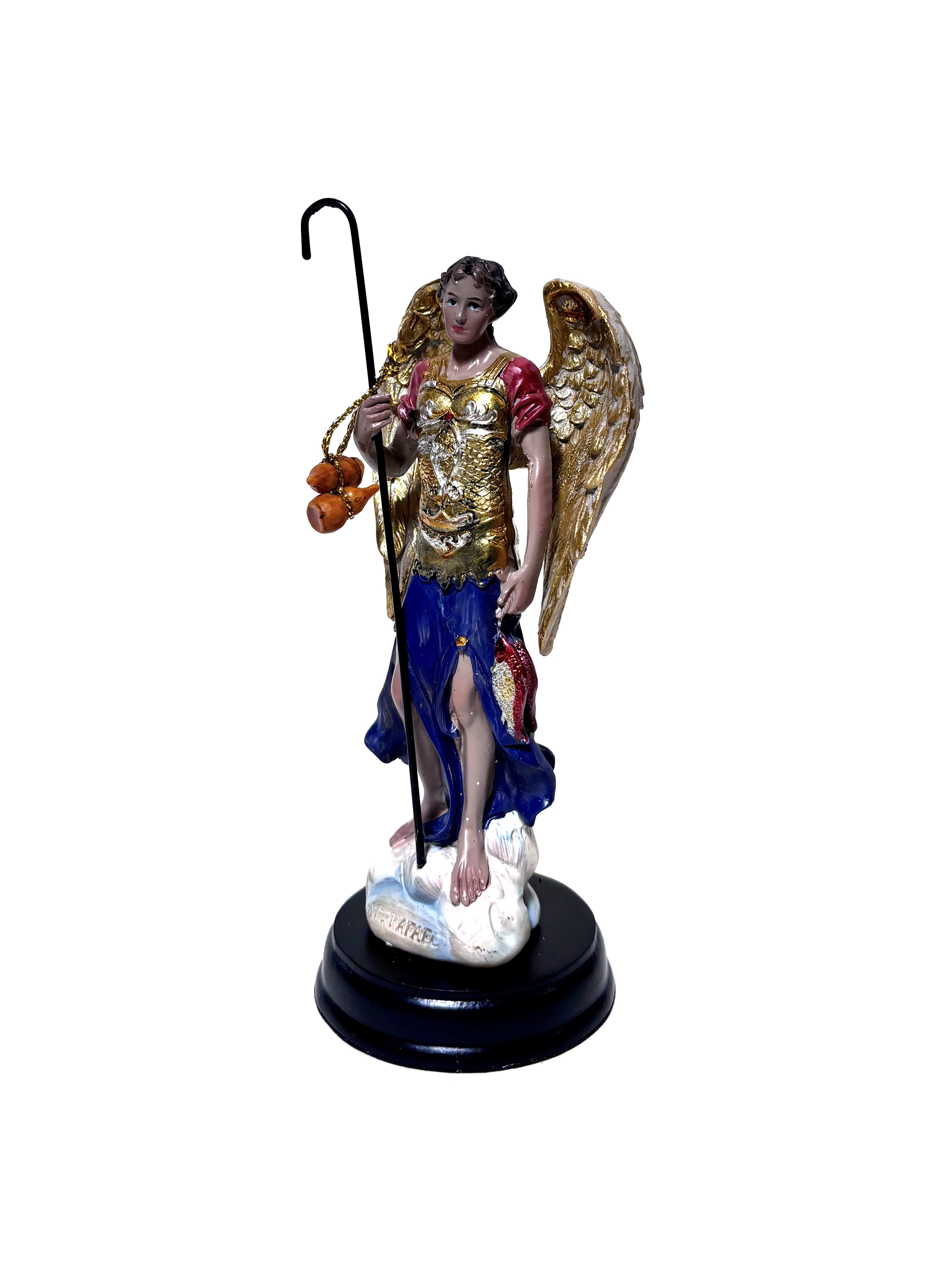 Estatua religiosa de San Rafael Arcángel de 5" de altura