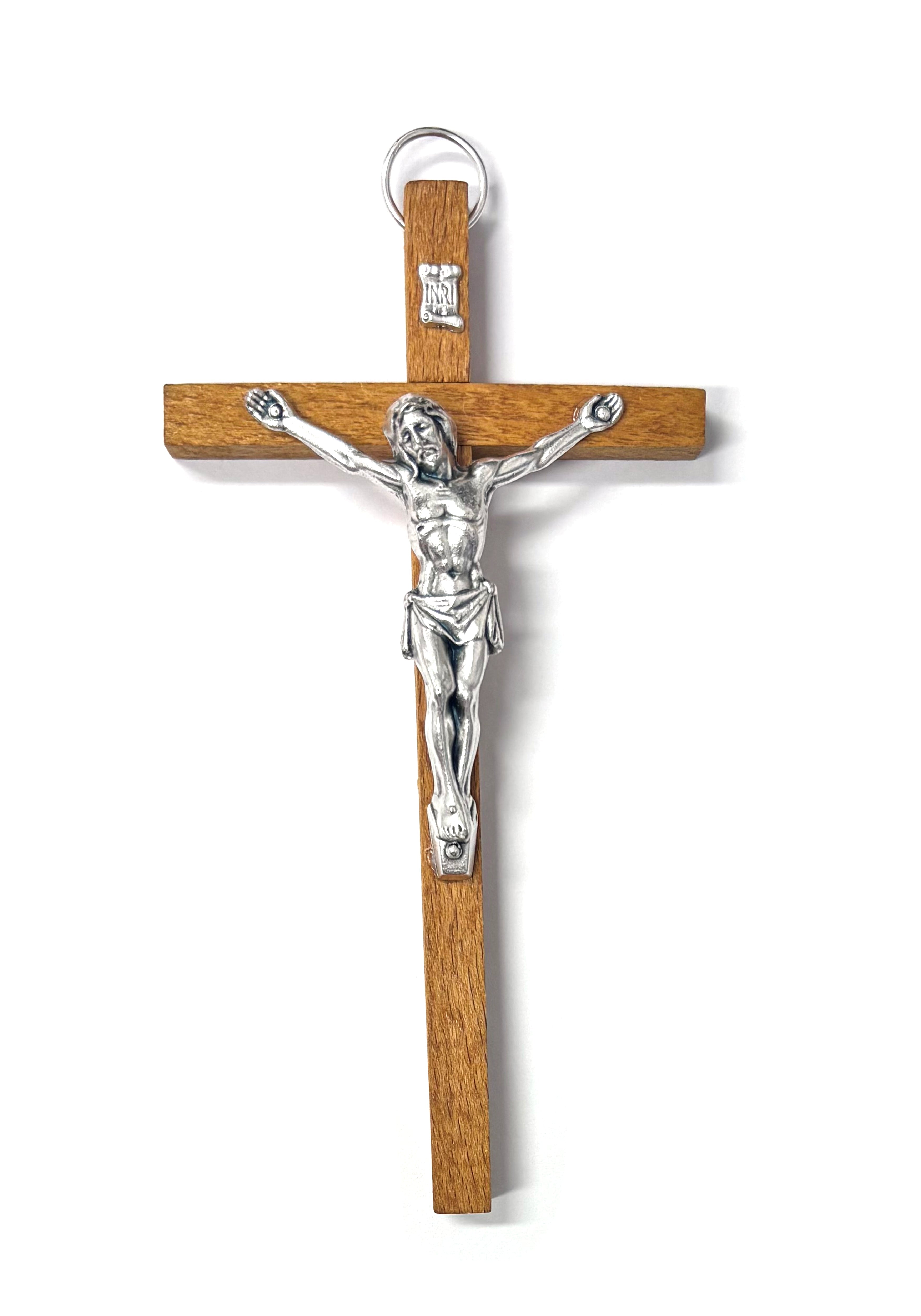 Crucifijo de madera rústica