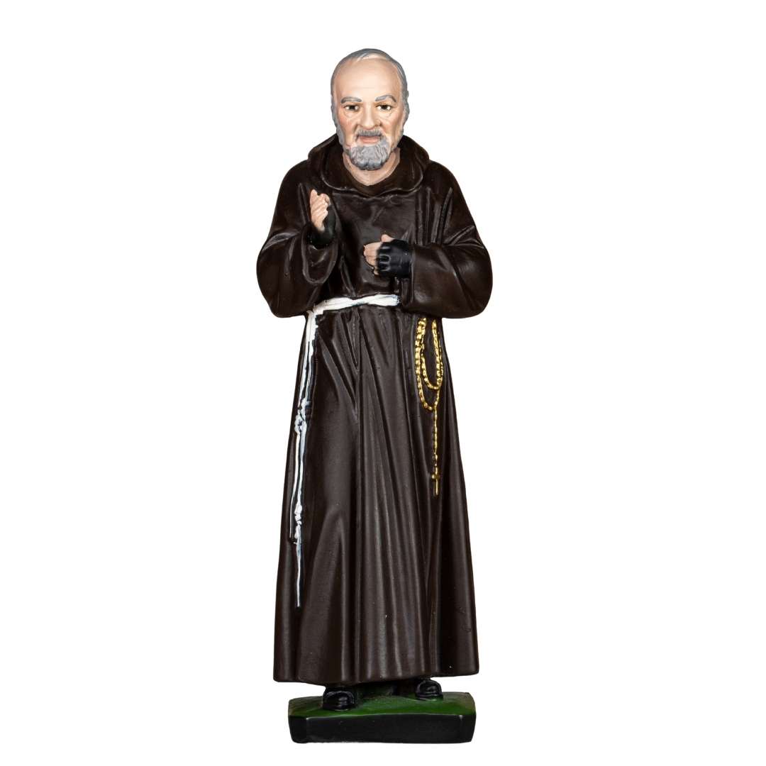 The Faith Gift Shop Saint Father Pio statue - Hand Painted in Italy - Our Tuscany Collection   / San  Padre Pio
