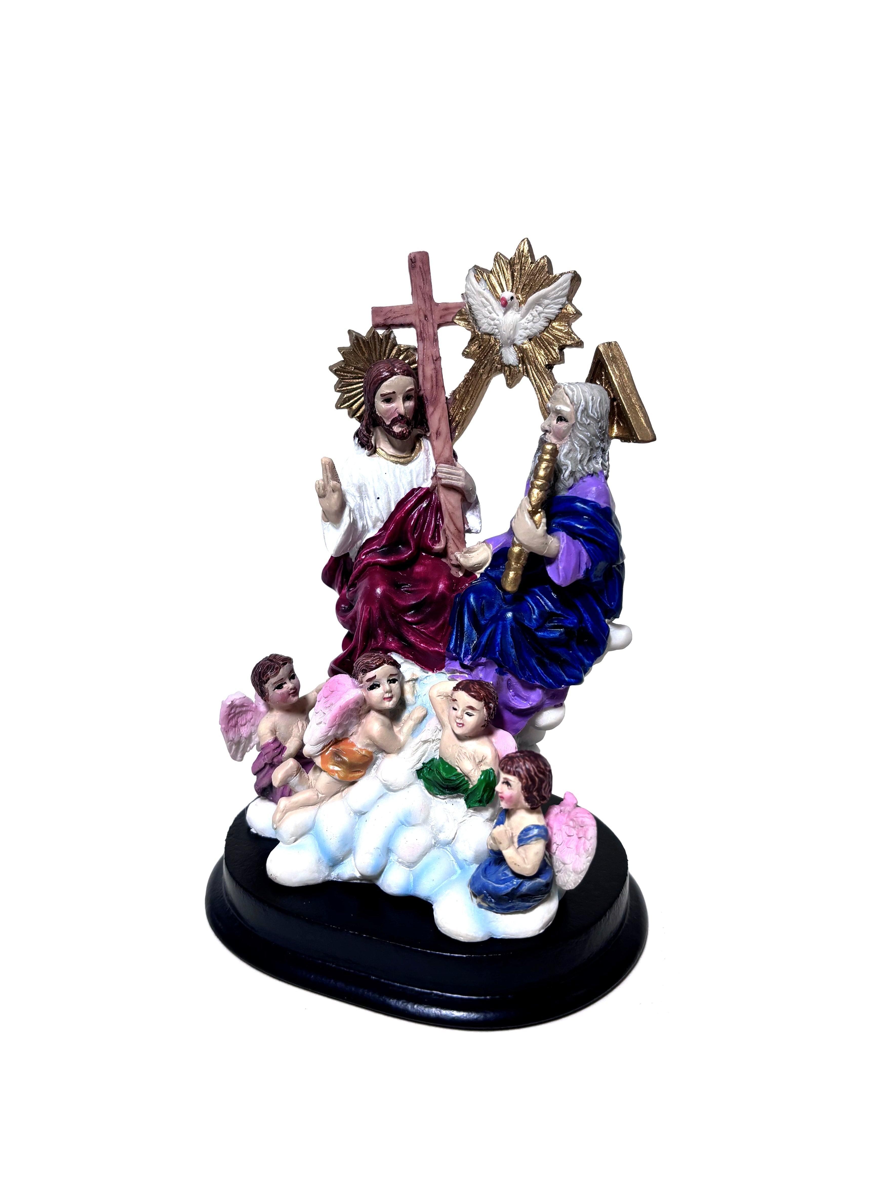 Estatua religiosa de la Santísima Trinidad de 5" de altura