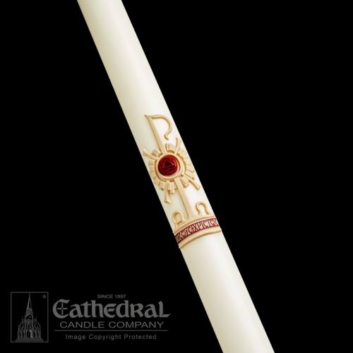 Vela de catedral de la Santísima Trinidad Pascual de 3" x 36"