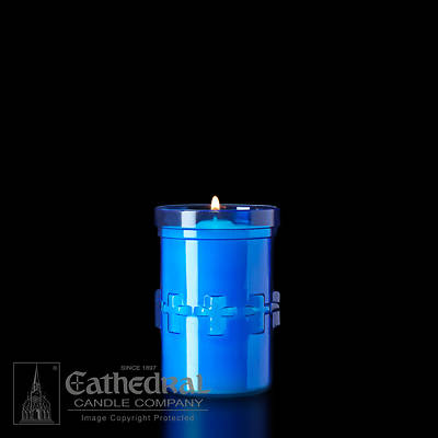 Vela devocional Light 3 días azul