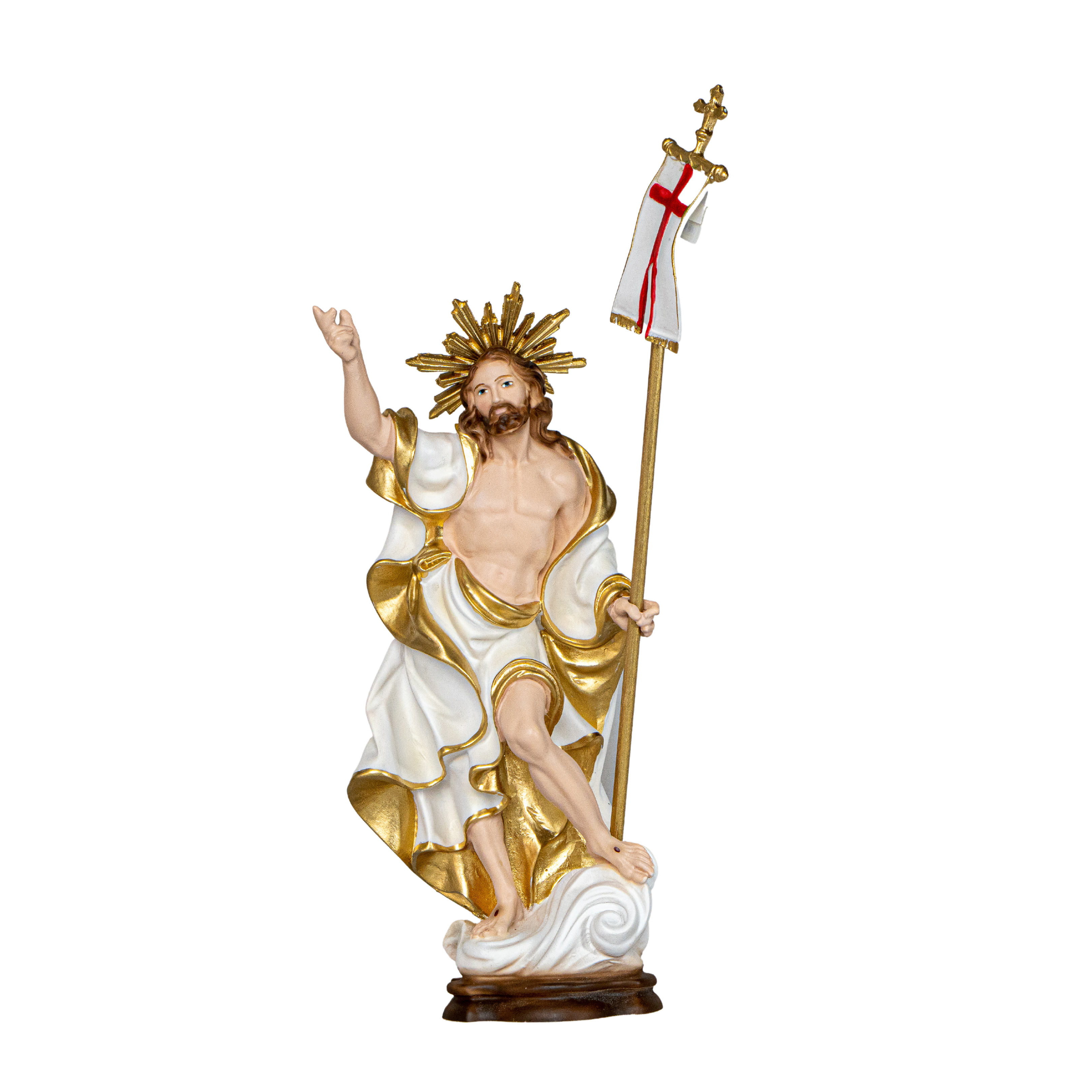 Estatua de Cristo Resucitado de The Faith Gift Shop - Pintada a mano en Italia - Nuestra colección de Toscana - / Cristo Resucitado