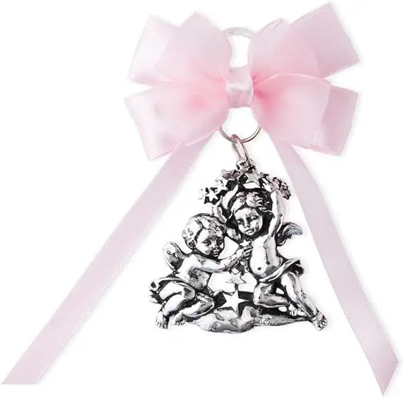 Medallas de cuna con cinta de raso