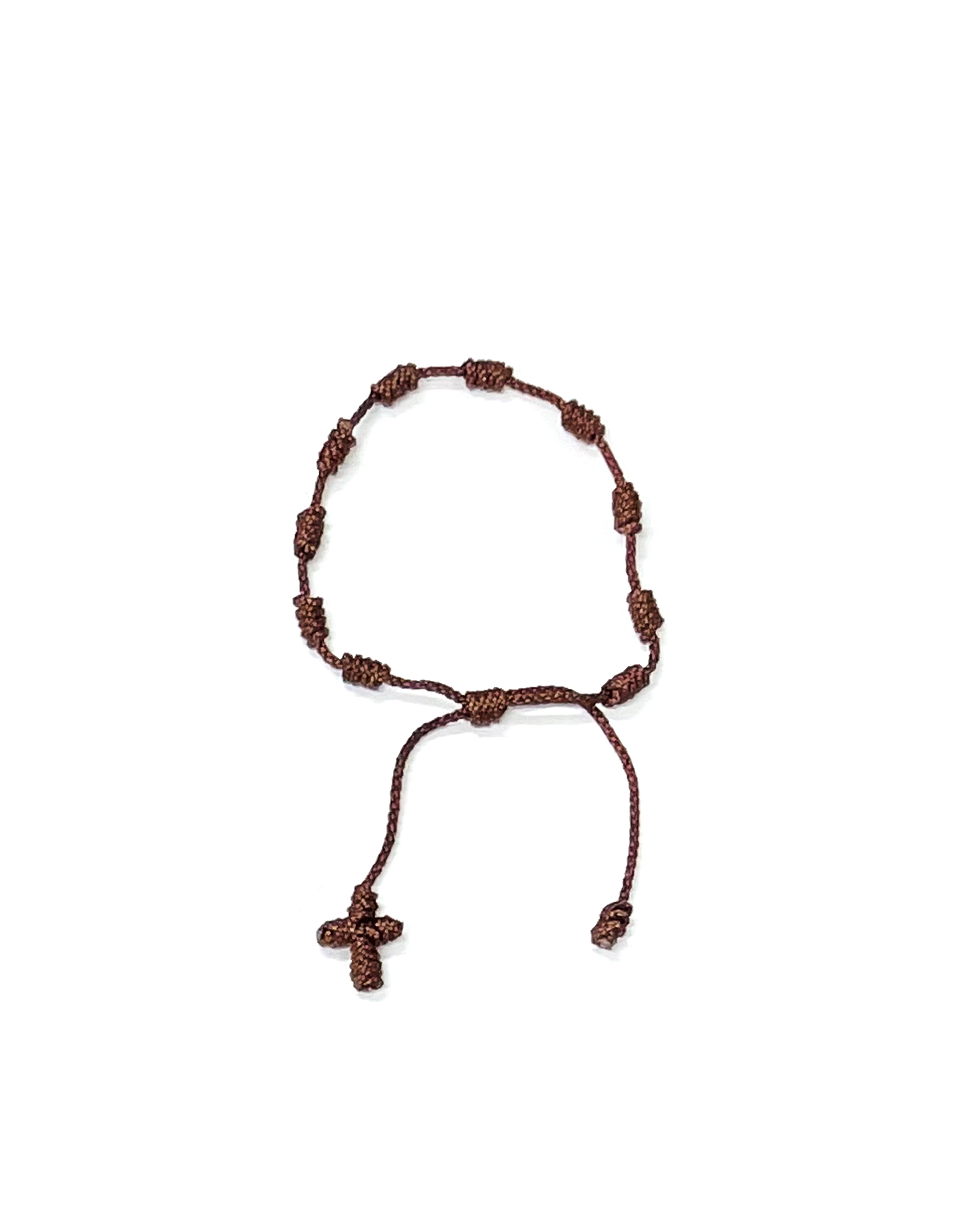 Pulsera de década anudada con hilos en colores vivos