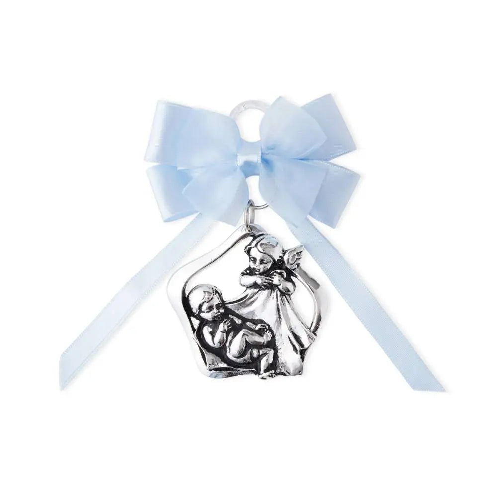 Medallas de cuna con cinta de raso