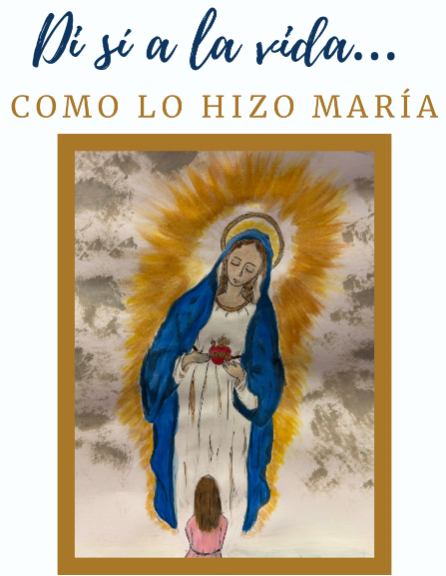 Camiseta "Como lo hizo María" Dile Si a la Vida.