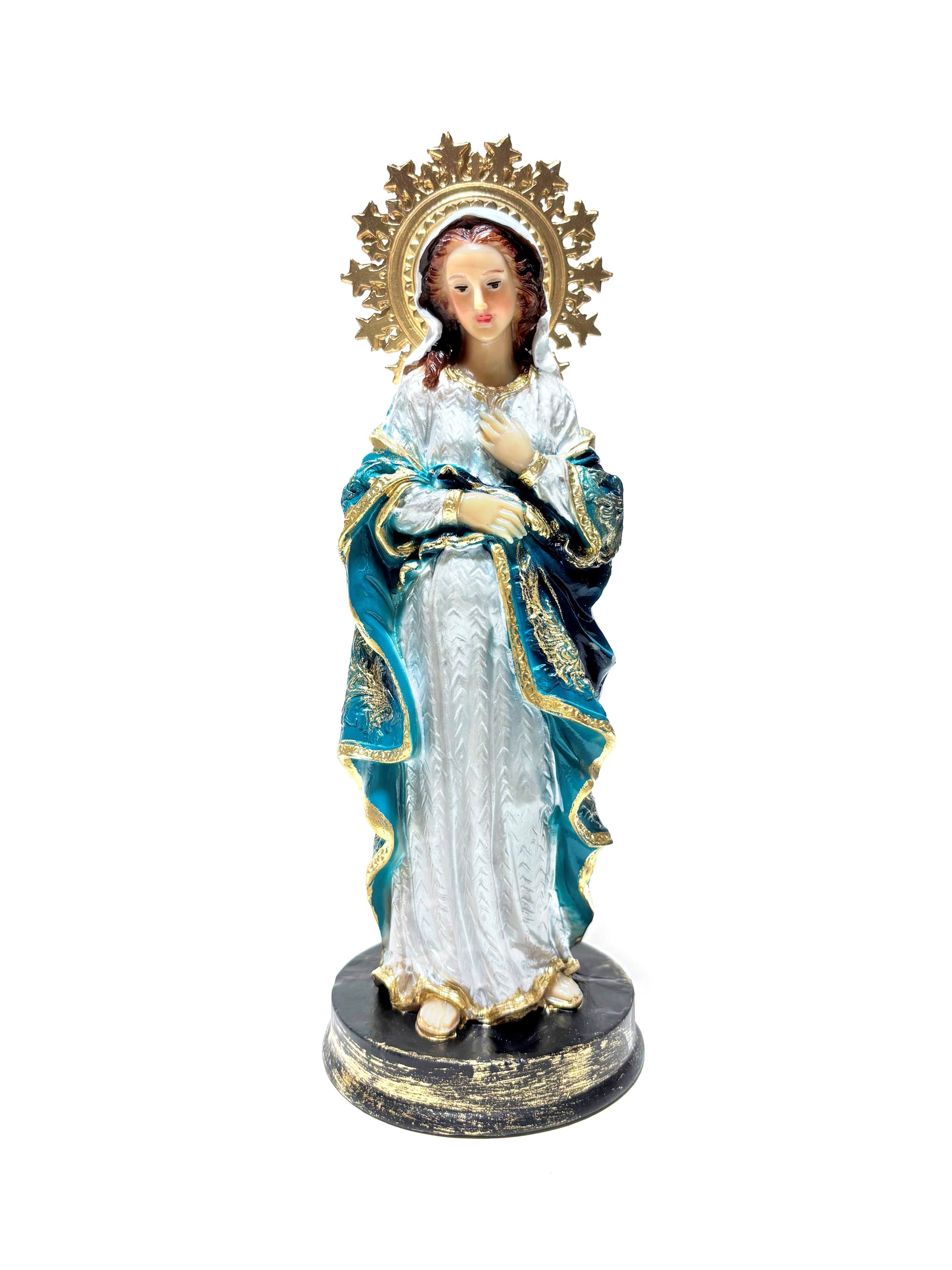 Estatua religiosa de Nuestra Señora de la Dulce Espera 8,5" de altura