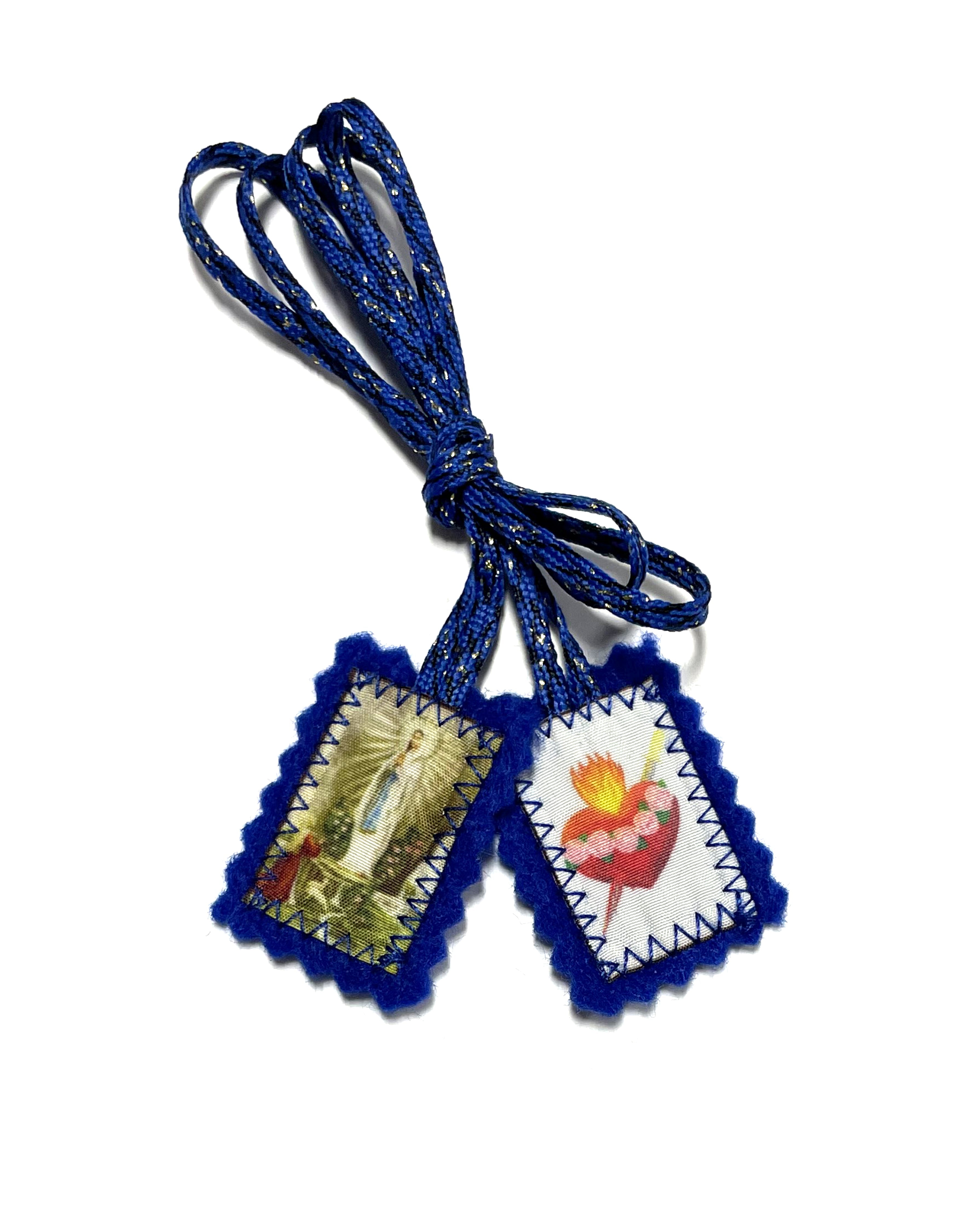 Escapulario de Nuestra Señora de Lourdes y Sagrado Corazón de Jesús. Escapulario de Nuestra Señora de Lourdes y El Sagrado Corazón de Jesús