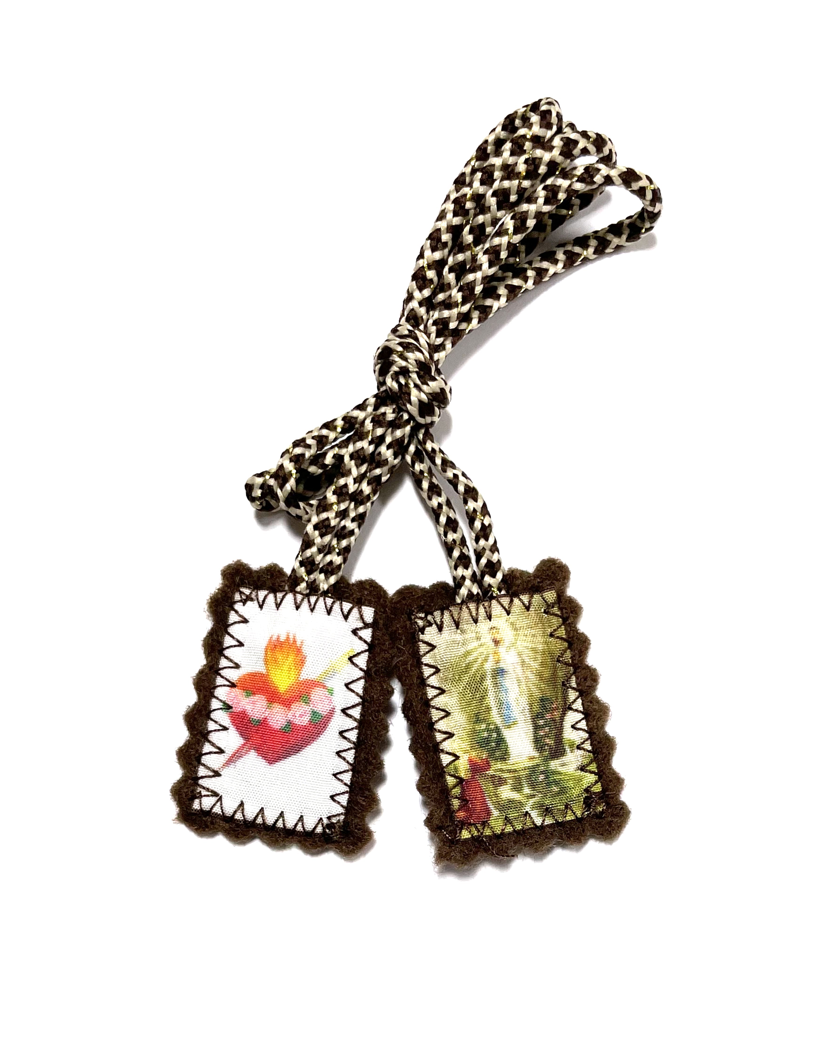 Escapulario de Nuestra Señora de Lourdes y Sagrado Corazón de Jesús. Escapulario de Nuestra Señora de Lourdes y El Sagrado Corazón de Jesús
