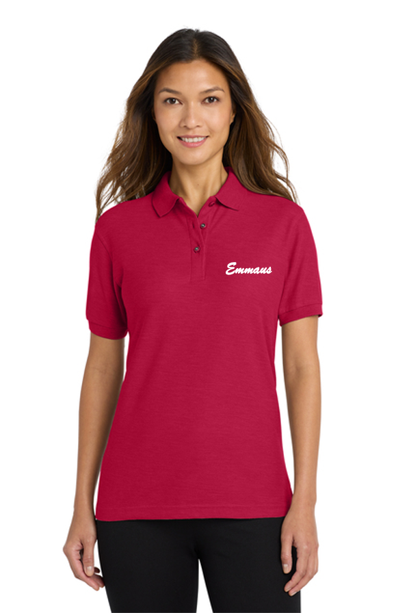 Polo de retiro para servidores de Emmaus para hombres, con logotipo bordado (descuento especial para grupos disponible) 