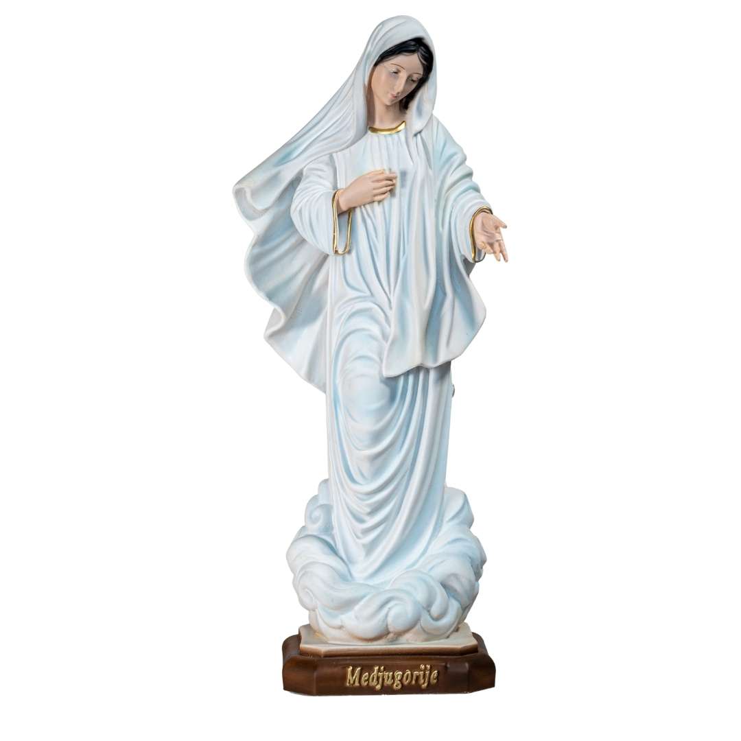 La tienda de regalos de la fe Nuestra Señora de Medjugorje Reina de la Paz - Pintada a mano en Italia - Nuestra colección de Toscana -