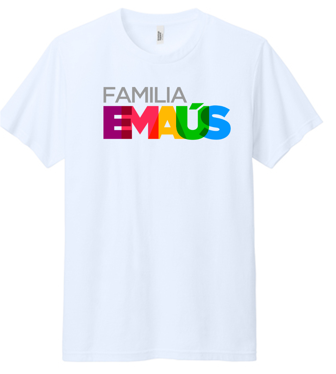 Familia Emmaus White Unisex T-shirt - Printed Logo