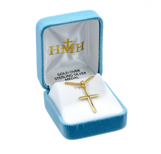 Gold Over Sterling Silver Cross