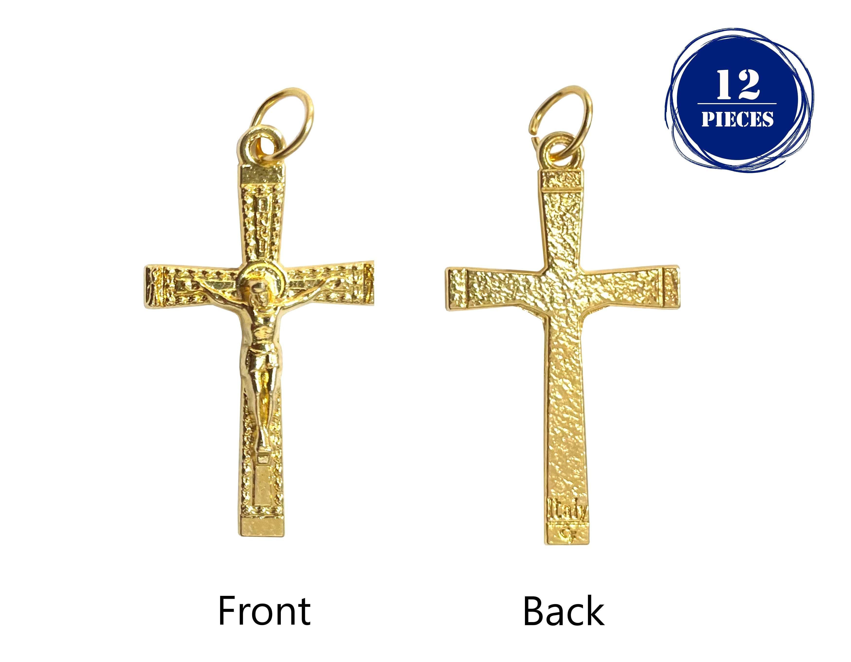 Small textured crucifix 1.4"
