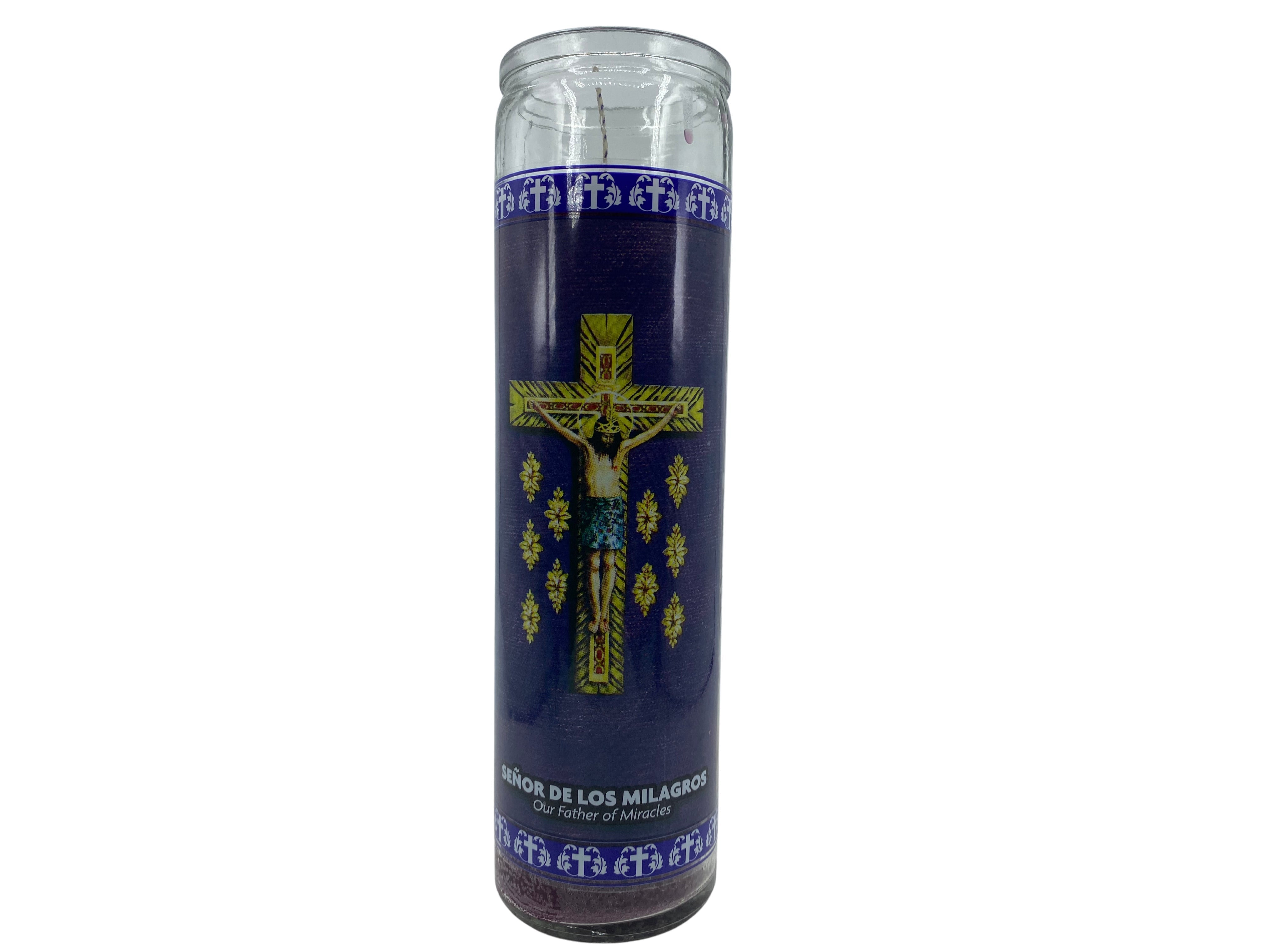Juego de 3 Velas devoción a Nuestro Padre de los Milagros/ Juego de 3 Velas de Devoción Señor de los Milagros