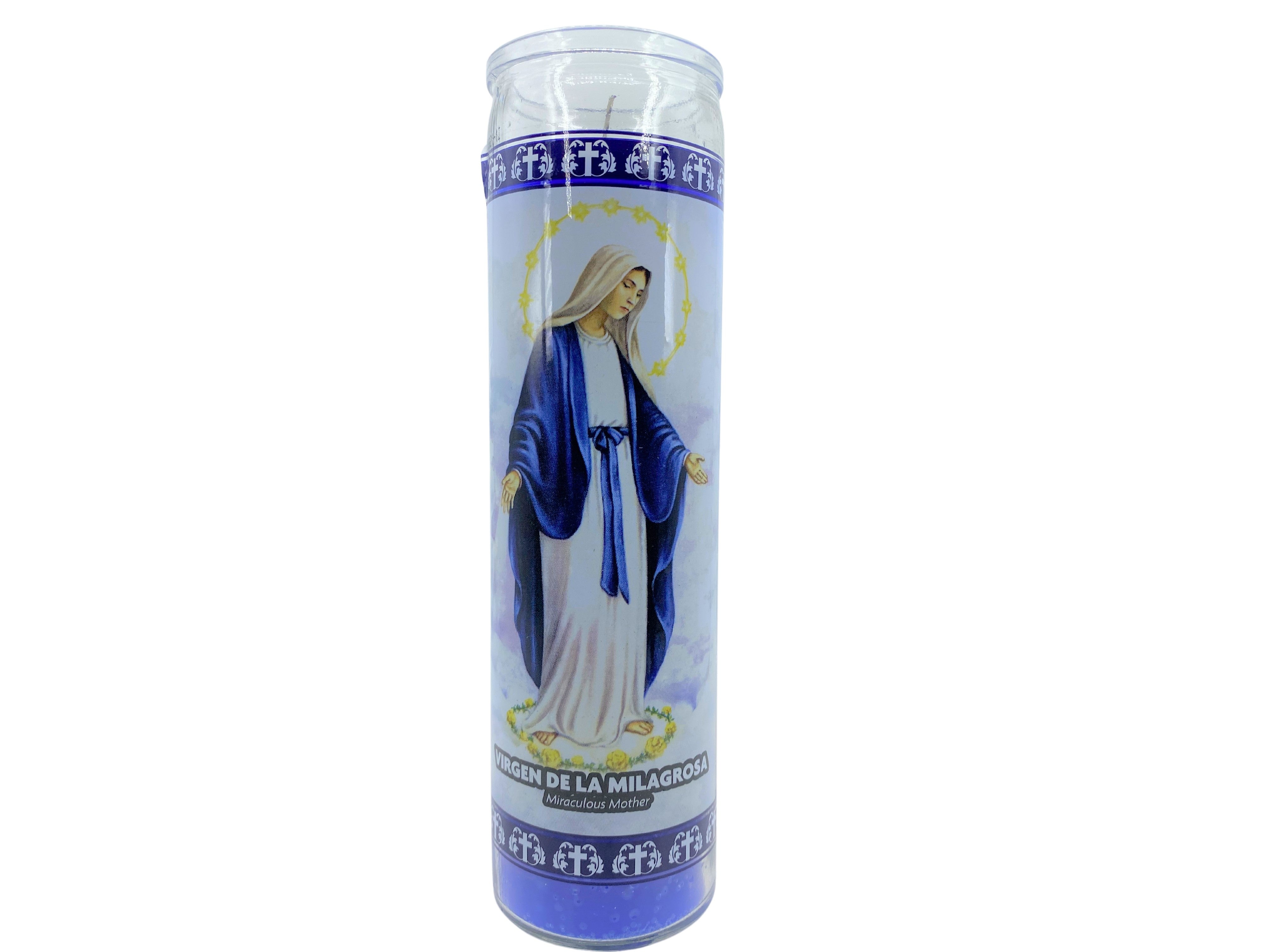 Set de 3 Velas de la Virgen María Milagrosa / set de 3 Velas de Virgen De La Milagrosa