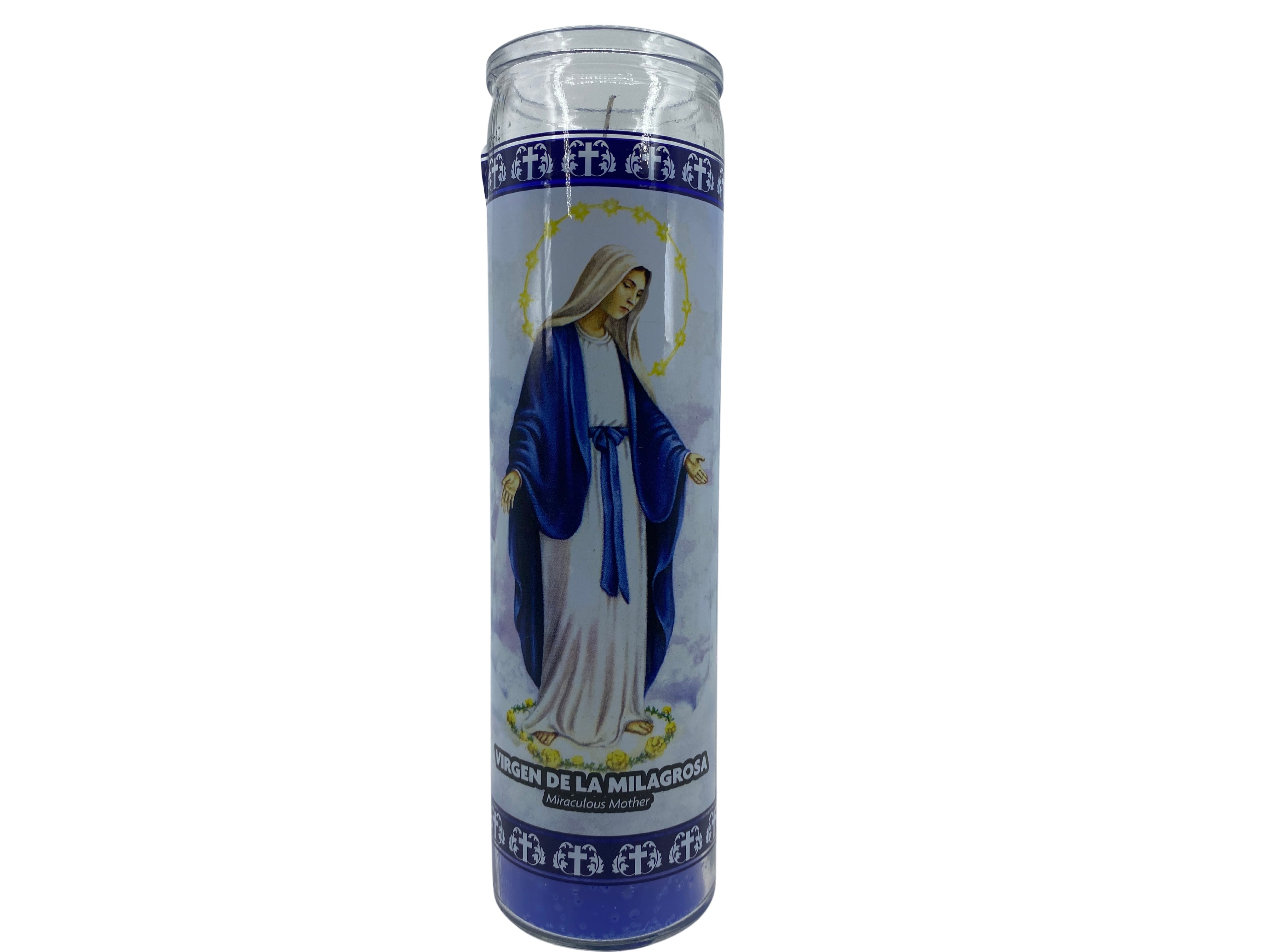 Set de 3 Velas de la Virgen María Milagrosa / set de 3 Velas de Virgen De La Milagrosa