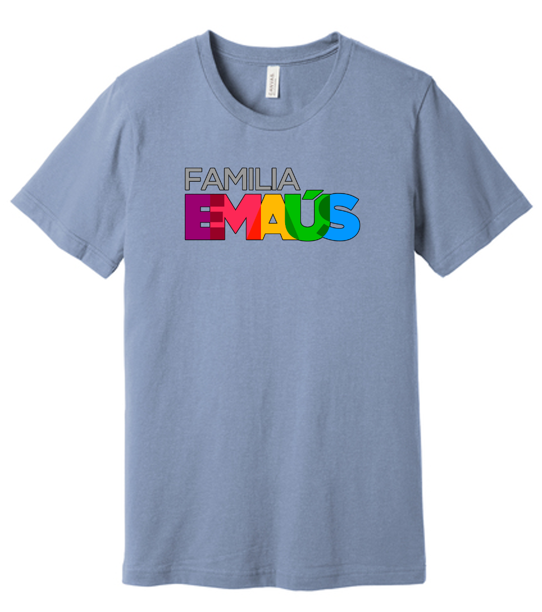 Familia Emmaus White Unisex T-shirt - Printed Logo