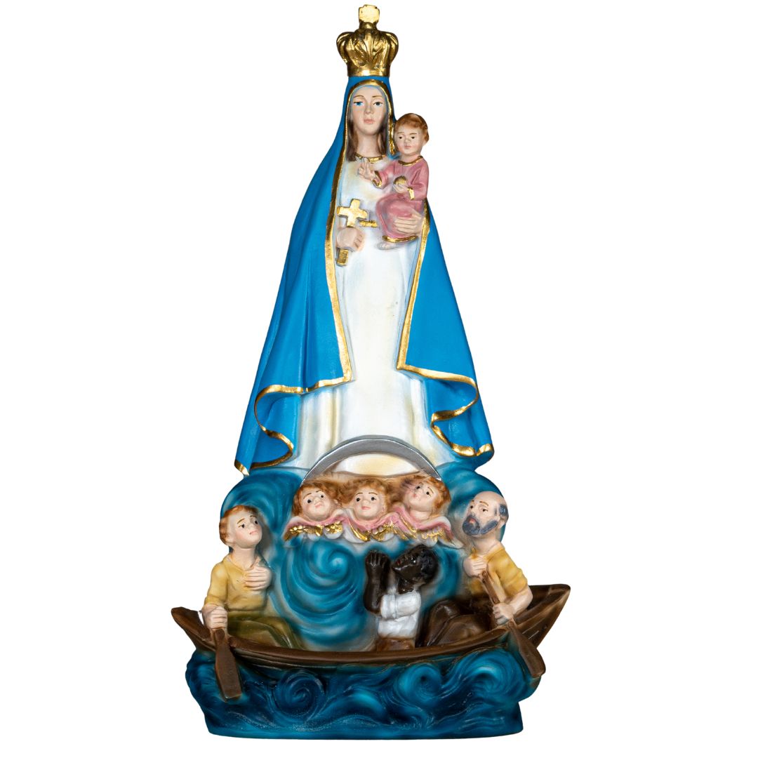 La Tienda de Regalos de la Fe Nuestra Señora de la Caridad - Pintada a Mano en Italia - Nuestra Colección Toscana - La Caridad de Cobre