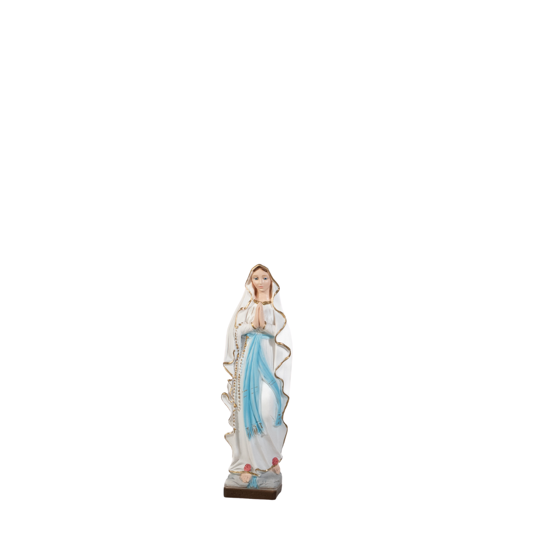 La tienda de regalos de la fe Nuestra Señora de Lourdes - Pintada a mano en Italia - Nuestra colección de Toscana - Nuestra Señora de Lourdes
